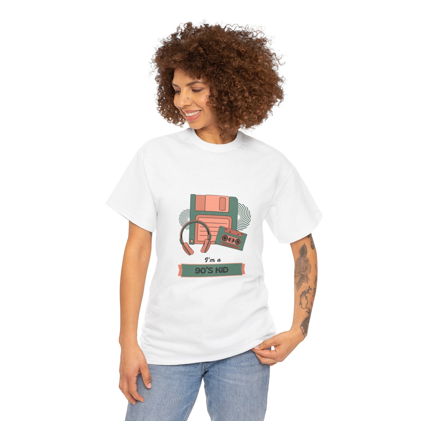 90s Kid Unisex Heavy Cotton Tee