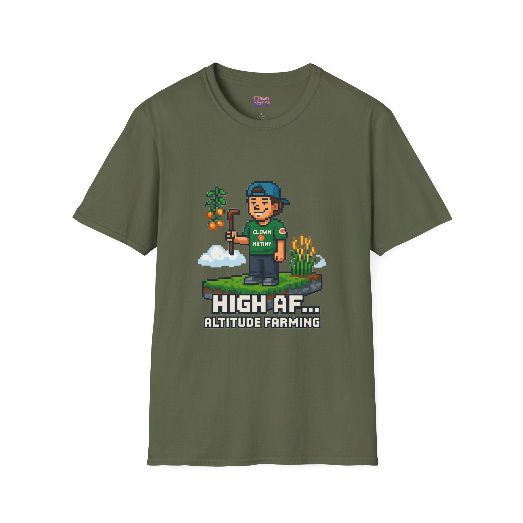 Altitude Farming Graphic T-Shirt, Fun Unisex Tee for Gamers, Perfect Gift for Farmers, Birthday, or Casual Wear