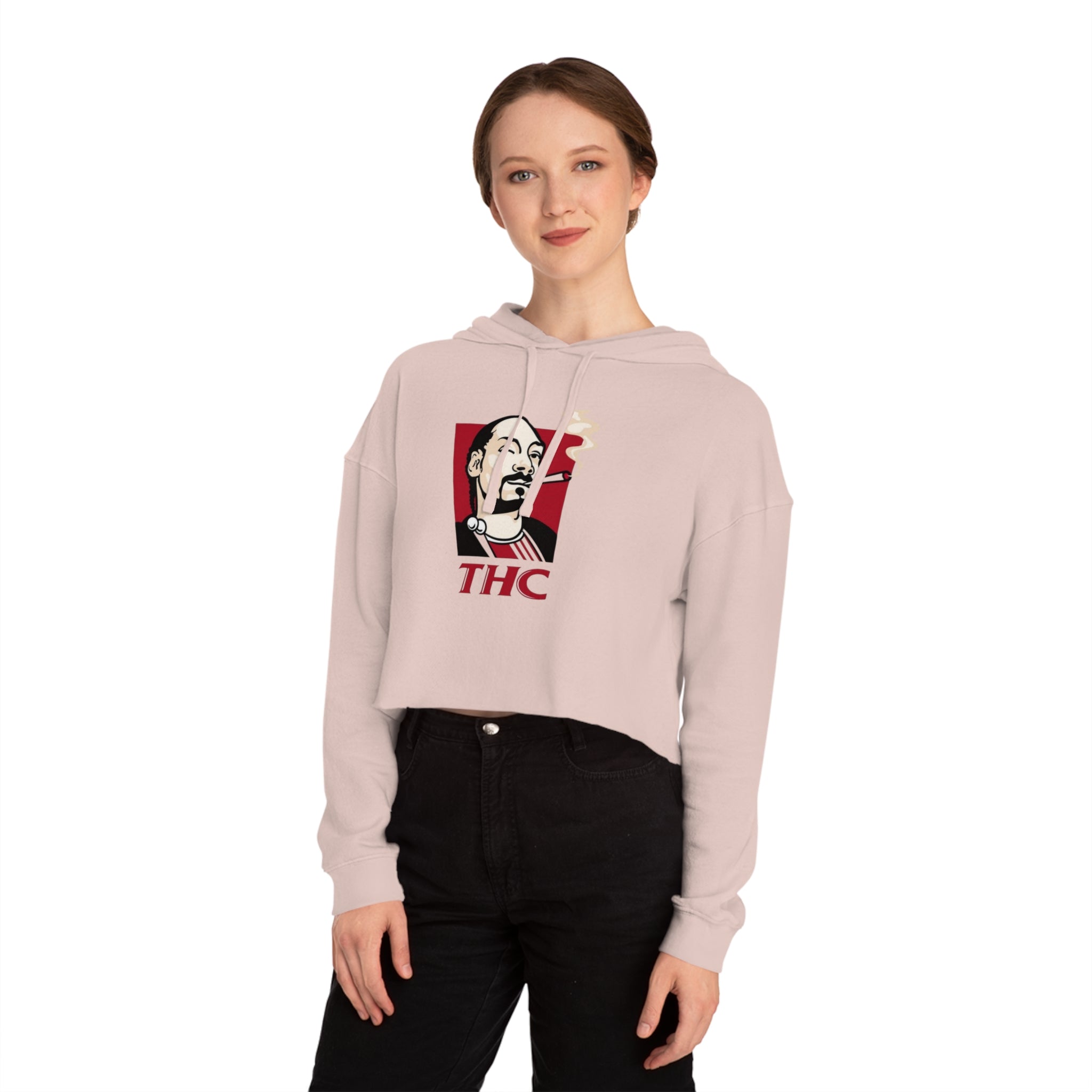 Bucket Love Cropped Hooded Sweatshirt - Chill Vibes