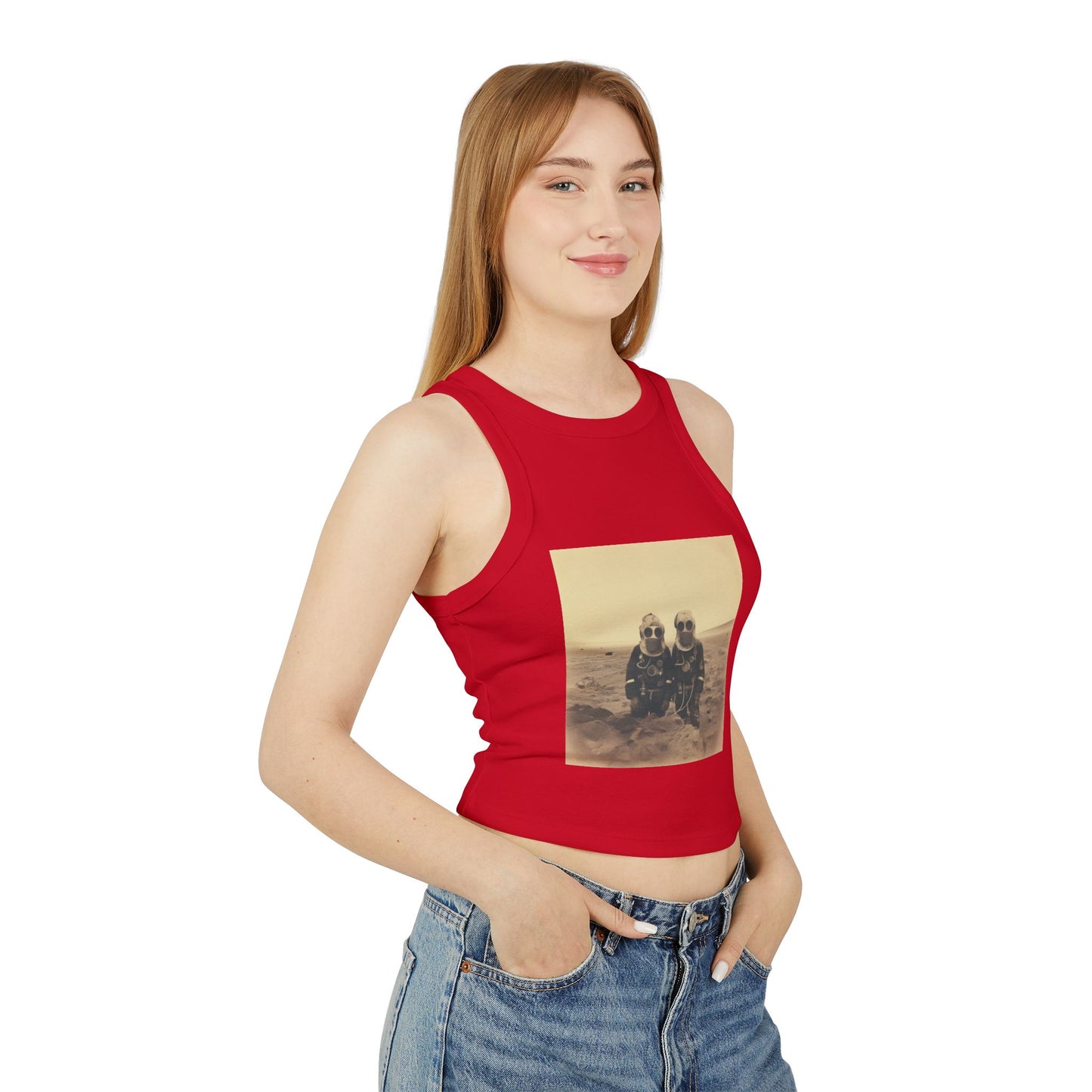 Mars Martians Racer Tank Top for Women - Unique Summer Style