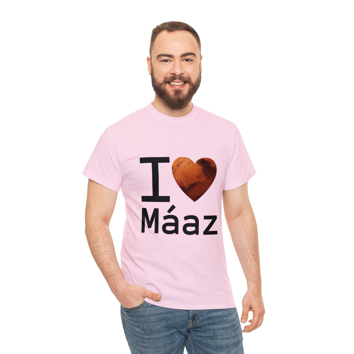 I Love Mars Unisex Heavy Cotton Tee