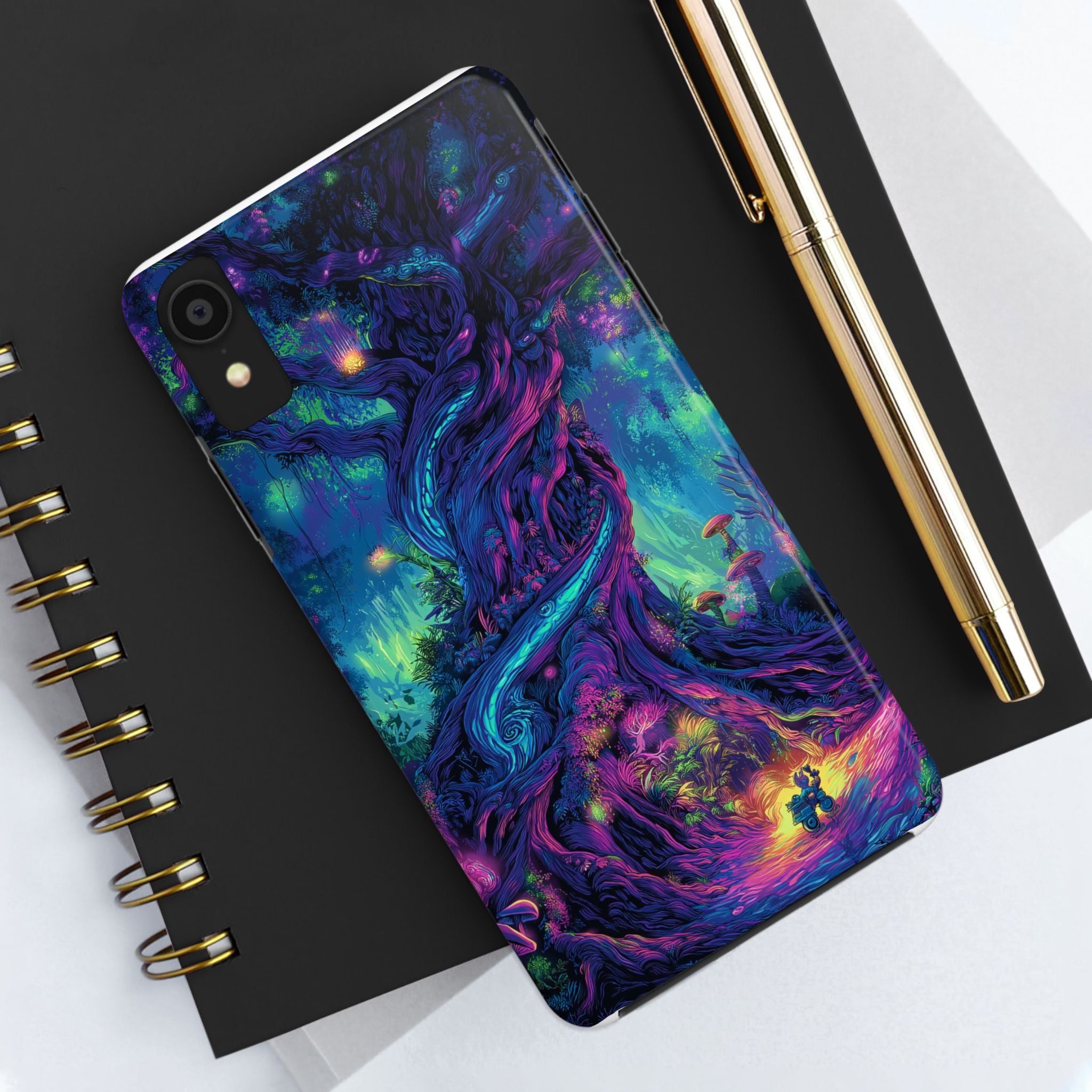 Psychedelic Tree Tough Phone Cases