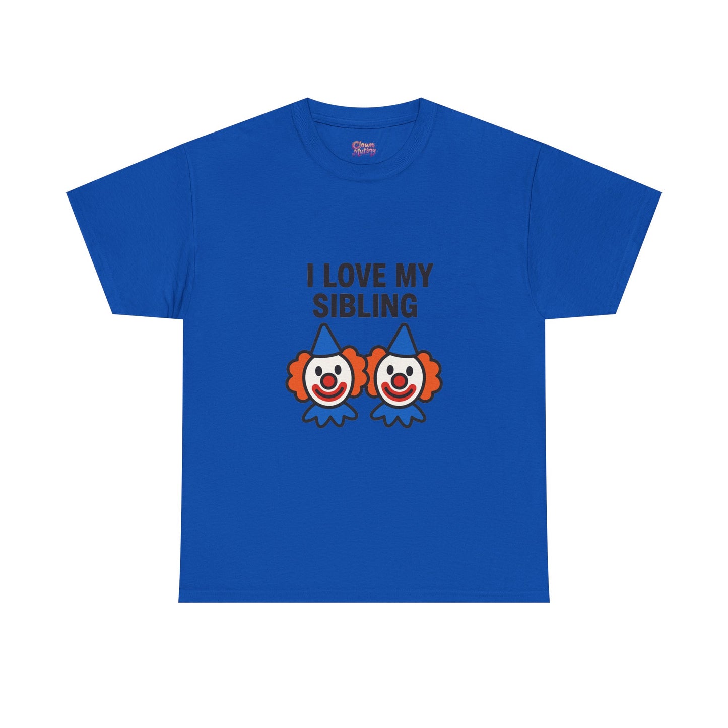 Funny Clown Sibling Love Unisex Cotton Tee