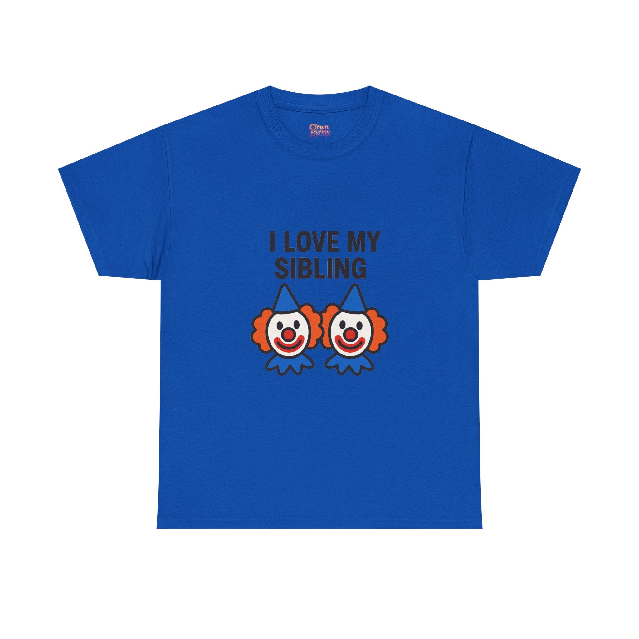 Funny Clown Sibling Love Unisex Cotton Tee
