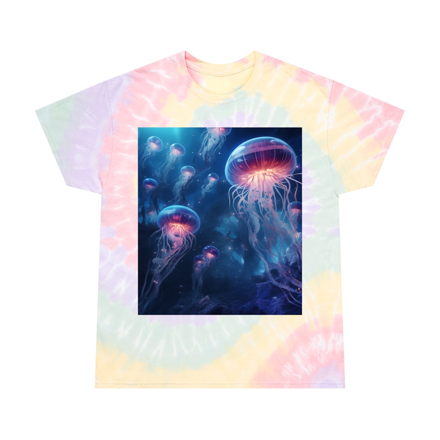 Jellyfish in Space Tie-Dye Tee, Spiral