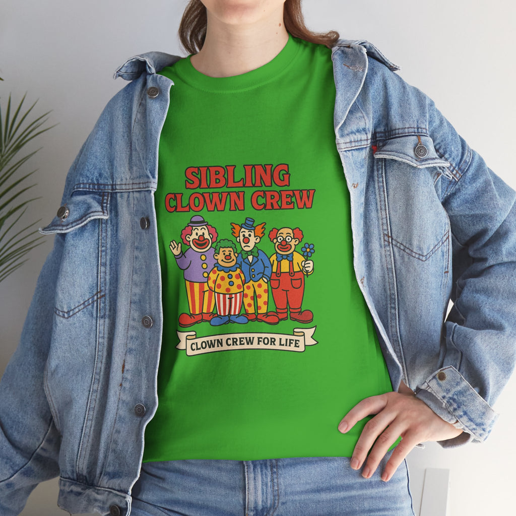 Clown Siblings Unisex Heavy Cotton Tee
