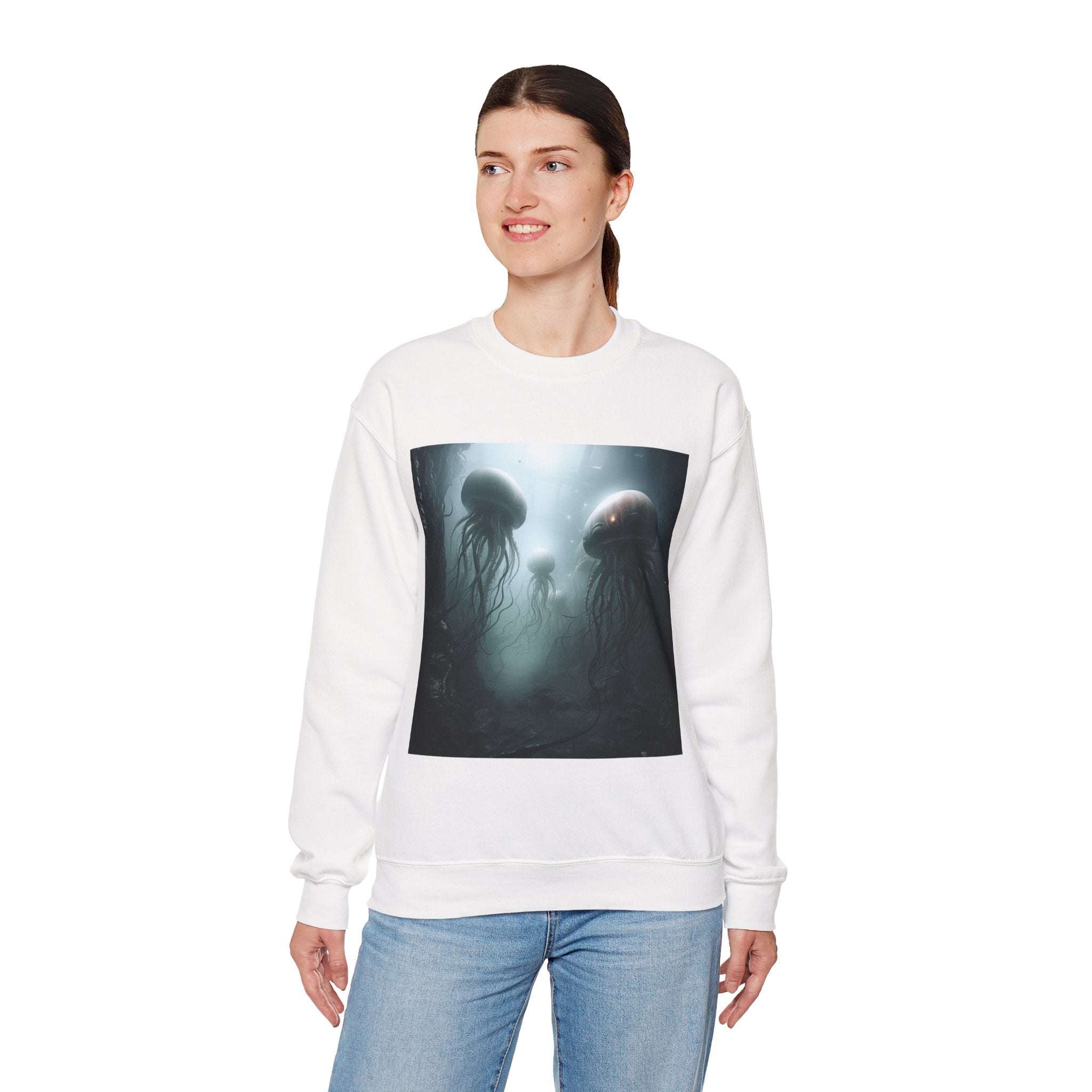 Alien Jellyfish Unisex Heavy Blend Crewneck Sweatshirt