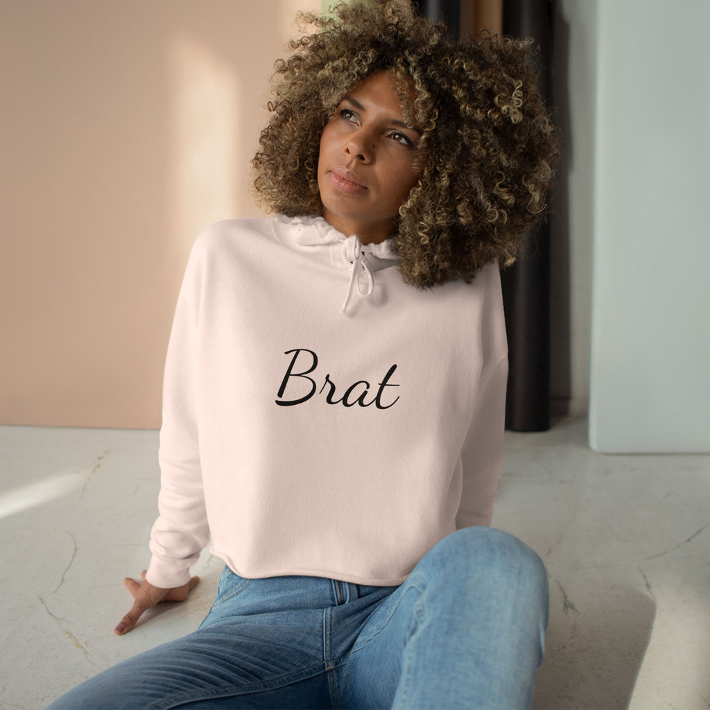 Brat XCX Crop Hoodie - Brat Design for Fashion-Forward Individuals