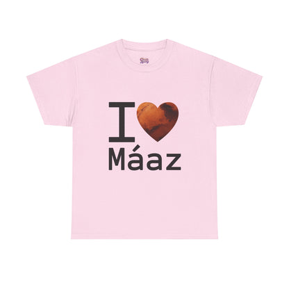 I Love Mars Unisex Heavy Cotton Tee