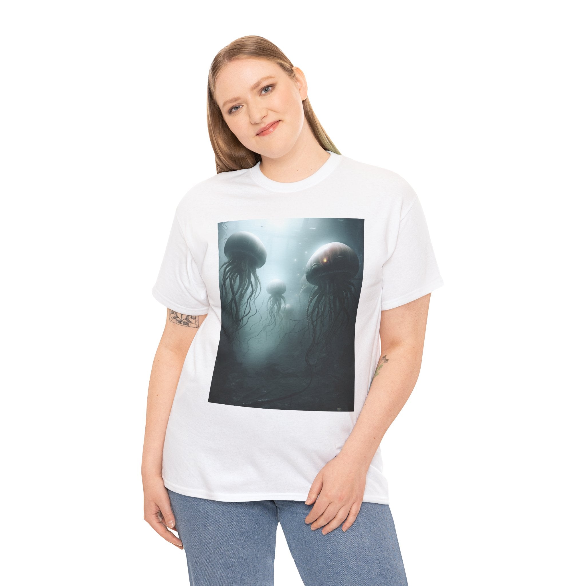 Alien Jellyfish Unisex Heavy Cotton Tee