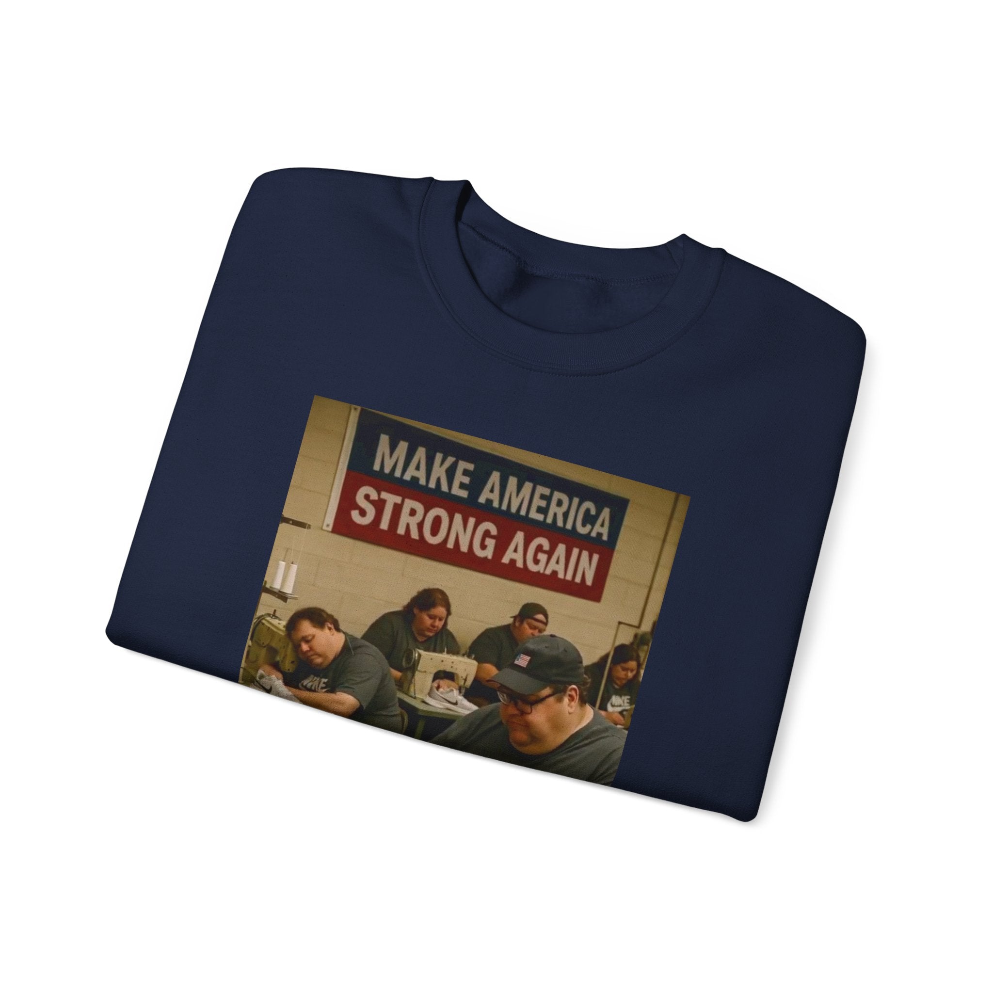 Unisex Heavy Blend Crewneck Sweatshirt - Make America Strong Again
