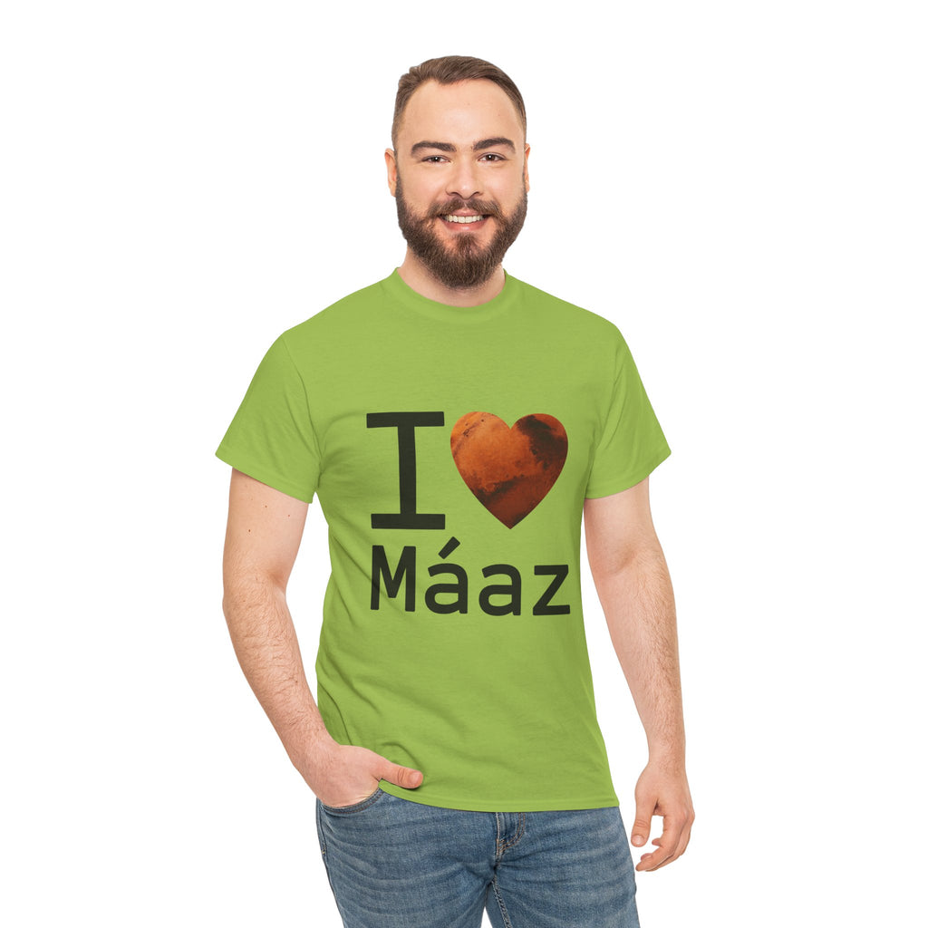 I Love Mars Unisex Heavy Cotton Tee