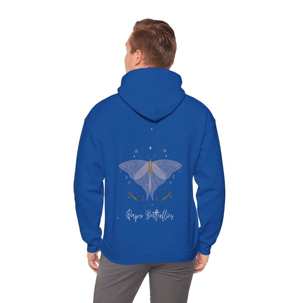 Paper Butterflies Fancy Unisex Heavy Blend Hooded Sweatshirt