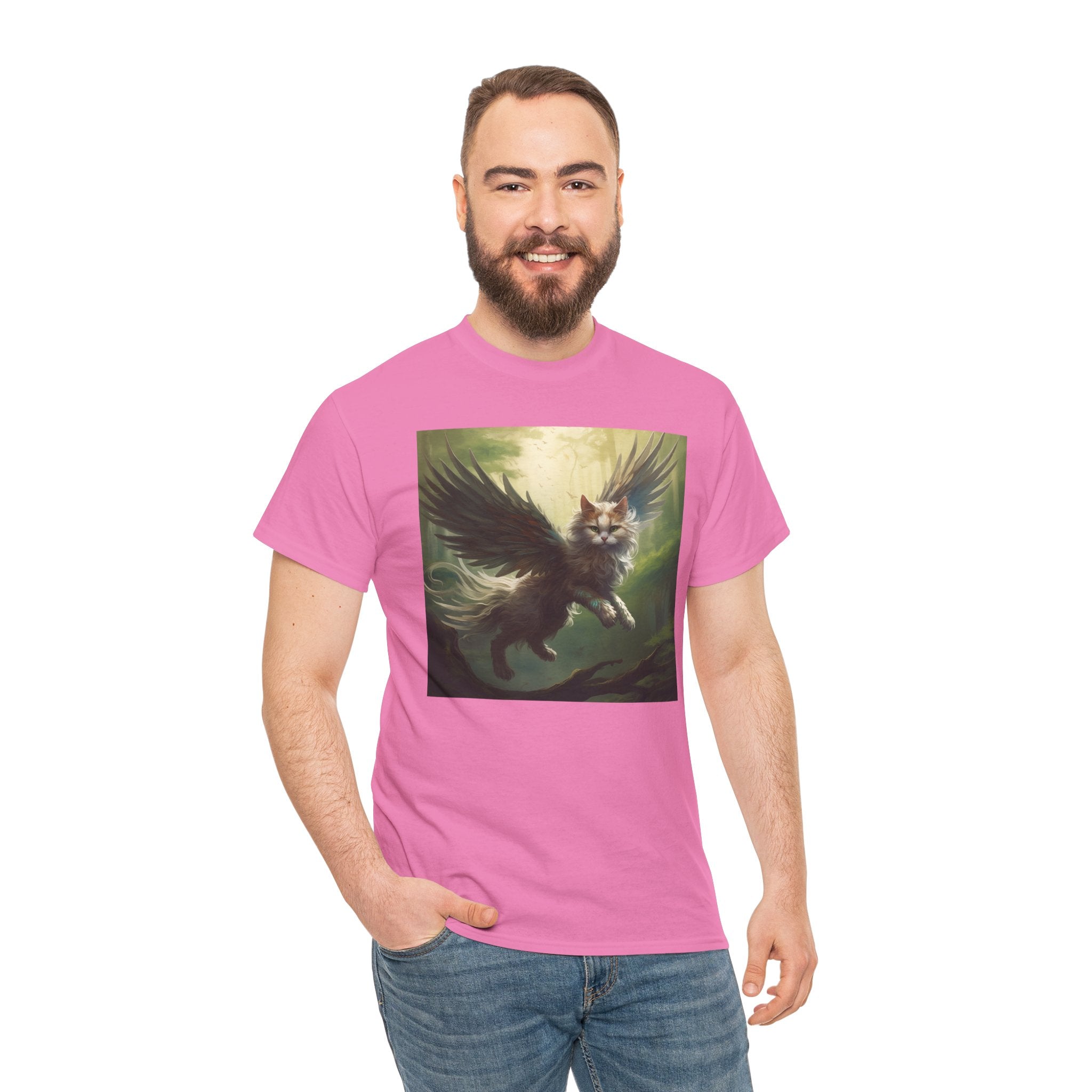 Fantasy Cat Unisex Heavy Cotton Tee