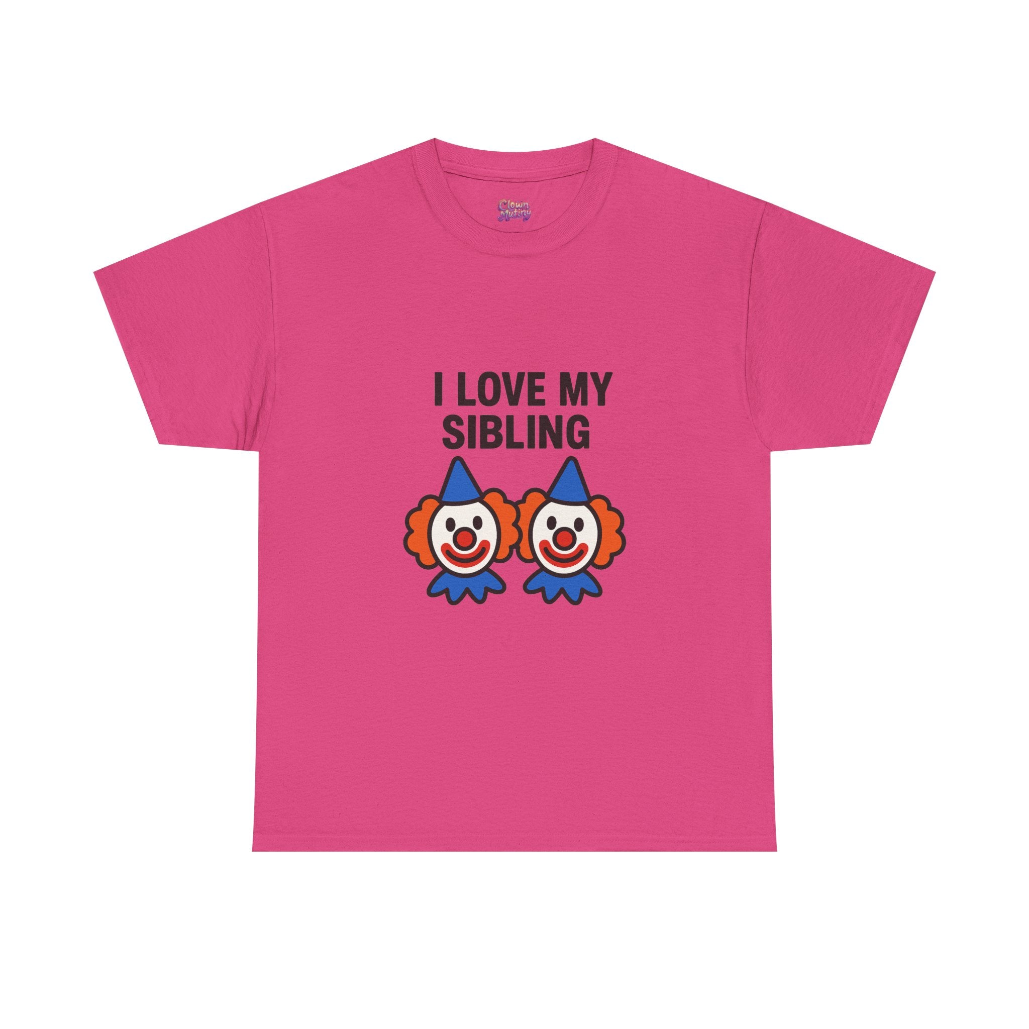 Funny Clown Sibling Love Unisex Cotton Tee