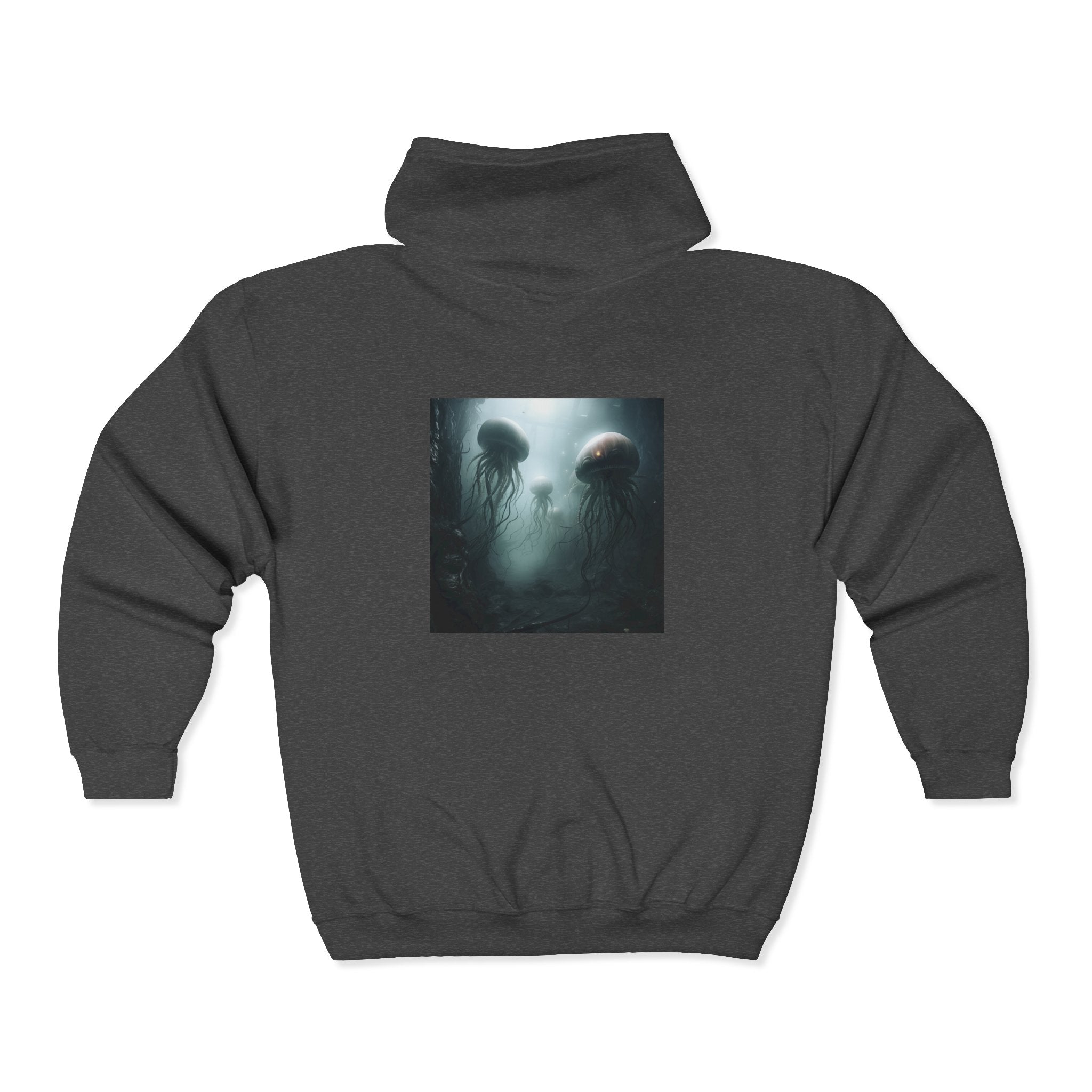Alien Jellyfish Unisex Heavy Blend Full Zip Hooded Sweatshirt