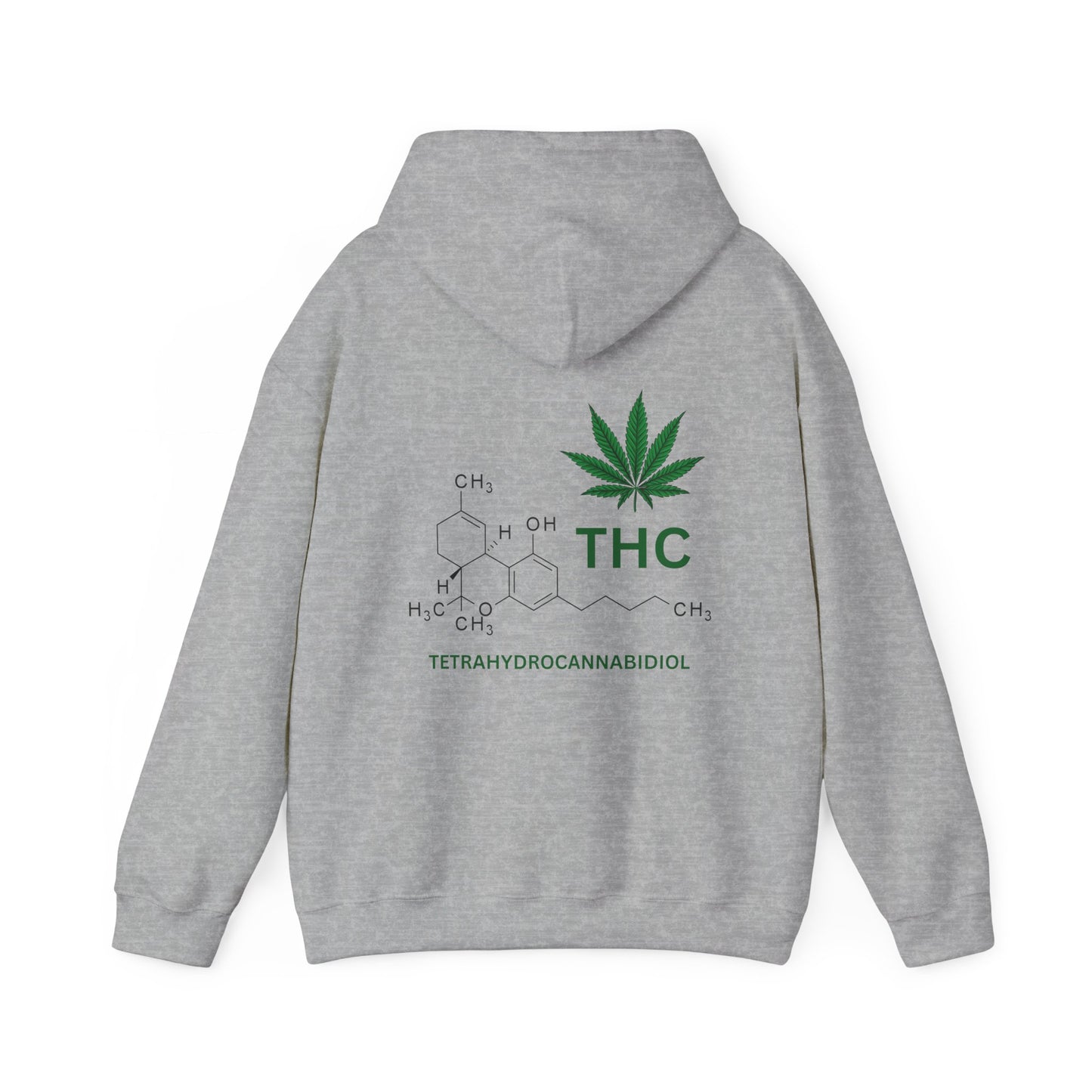 THC Molecule Unisex Heavy Blend Hooded Sweatshirt