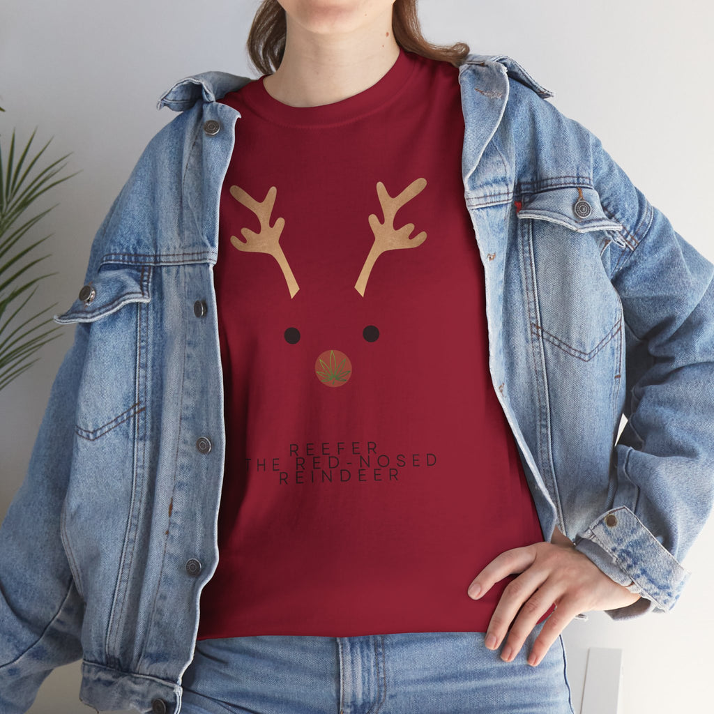 Reindeer Unisex Heavy Cotton Tee