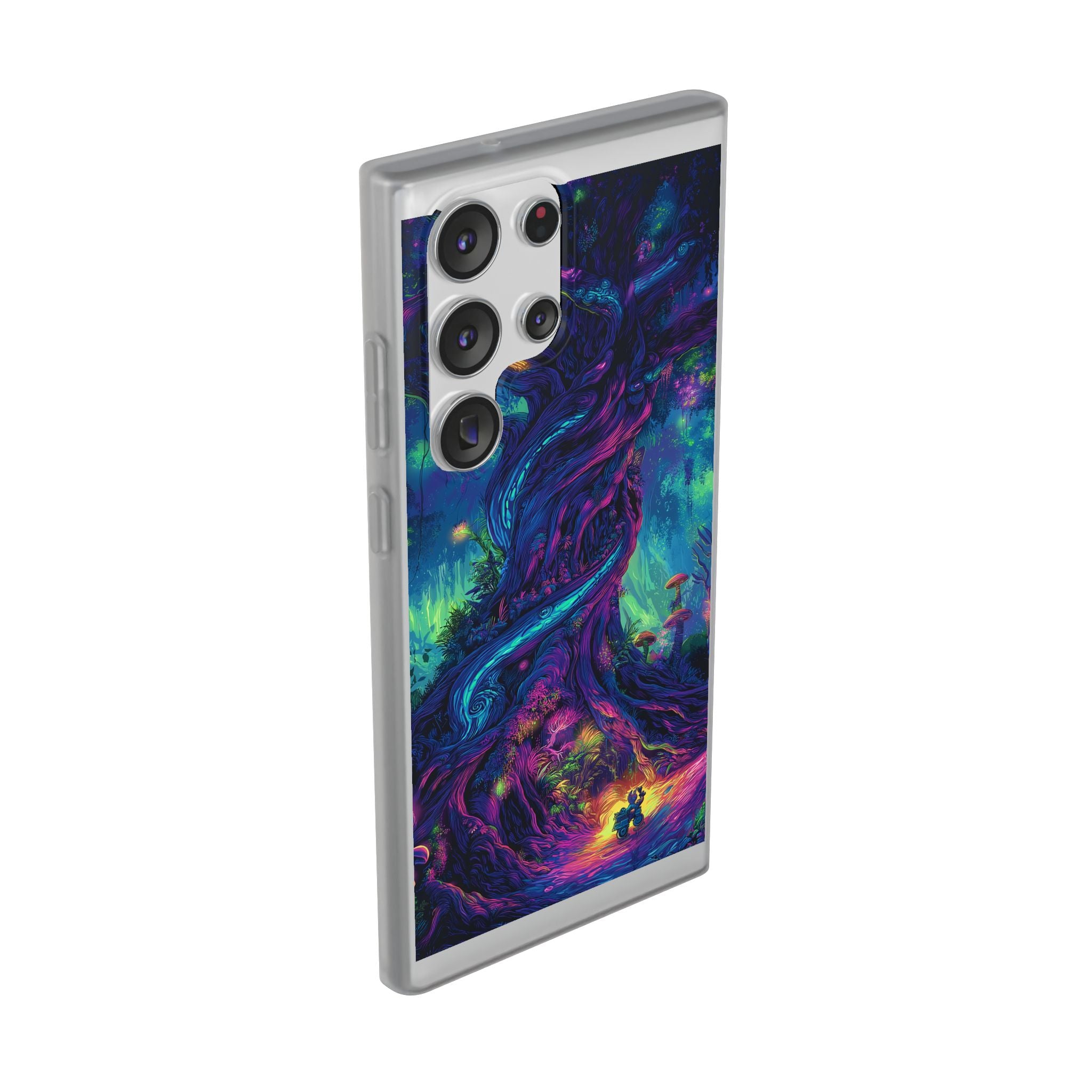 Psychedelic Tree Vibrant Fantasy Flexi Case - Enchanted Forest Design