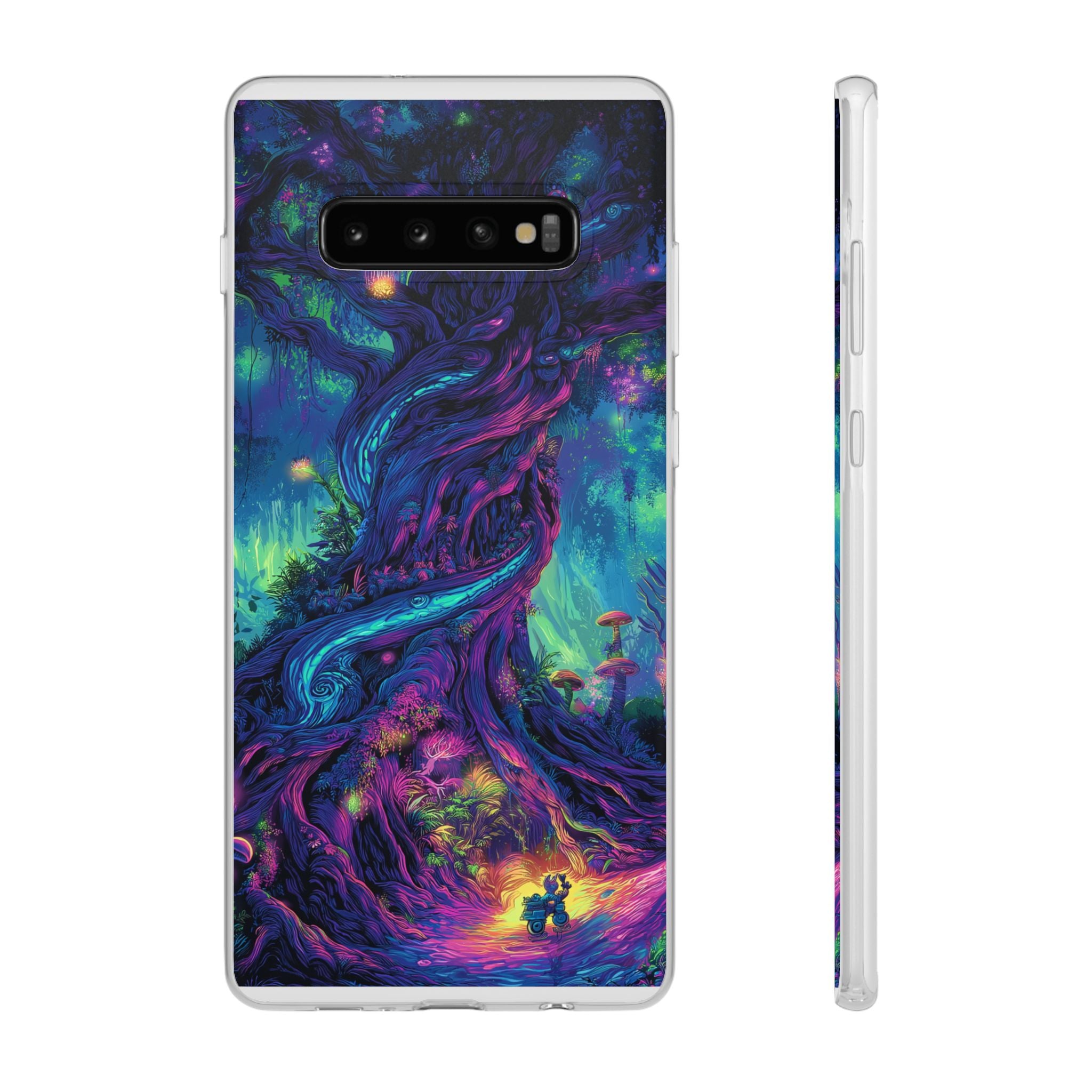 Psychedelic Tree Vibrant Fantasy Flexi Case - Enchanted Forest Design