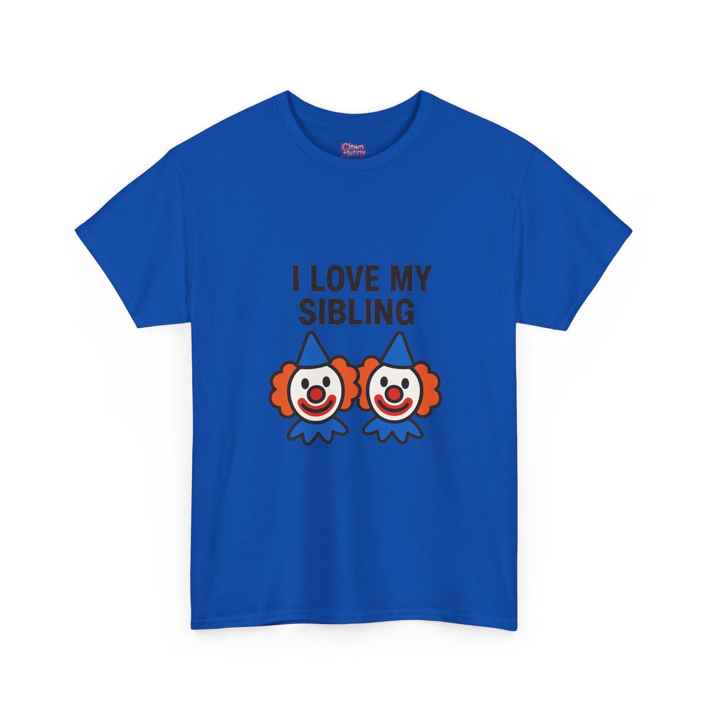 Funny Clown Sibling Love Unisex Cotton Tee