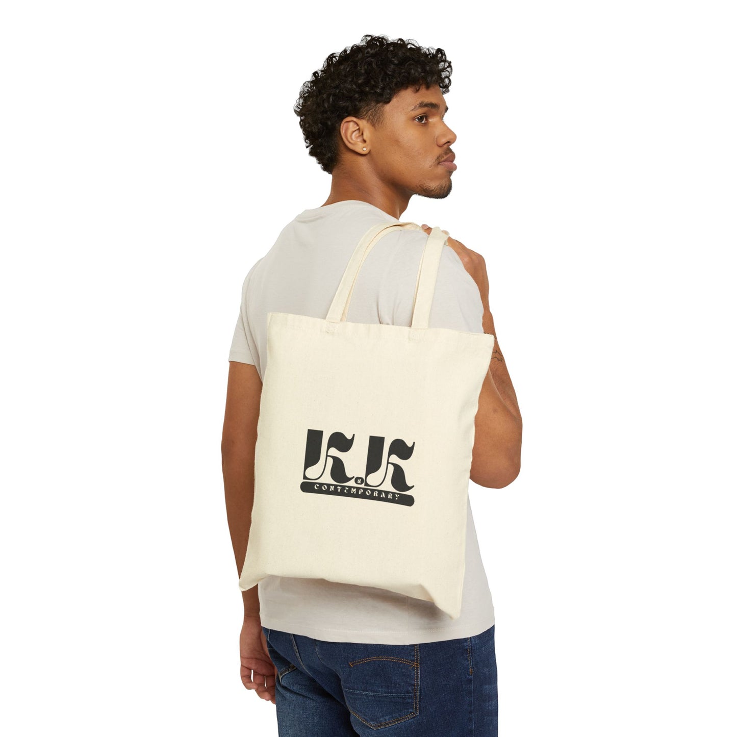 KnK Stylish Cotton Canvas Tote Bag - Contemporary Design