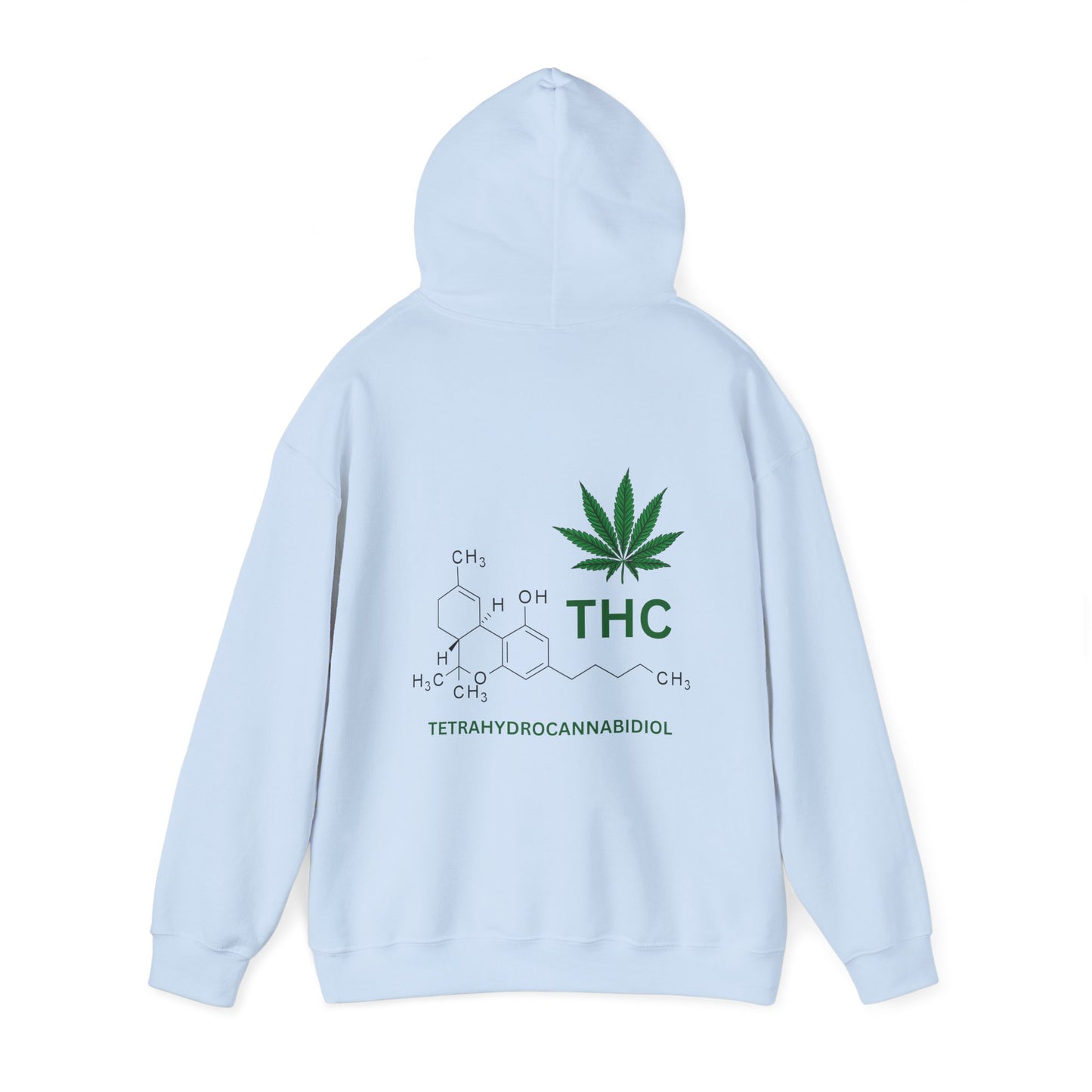 THC Molecule Unisex Heavy Blend Hooded Sweatshirt