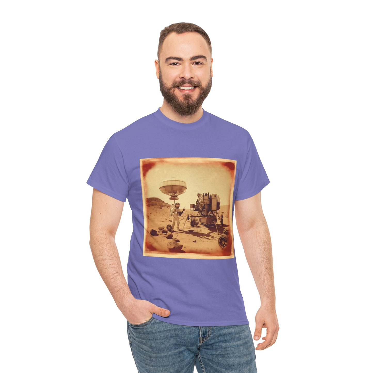 Martian Polaroid Unisex Heavy Cotton Tee