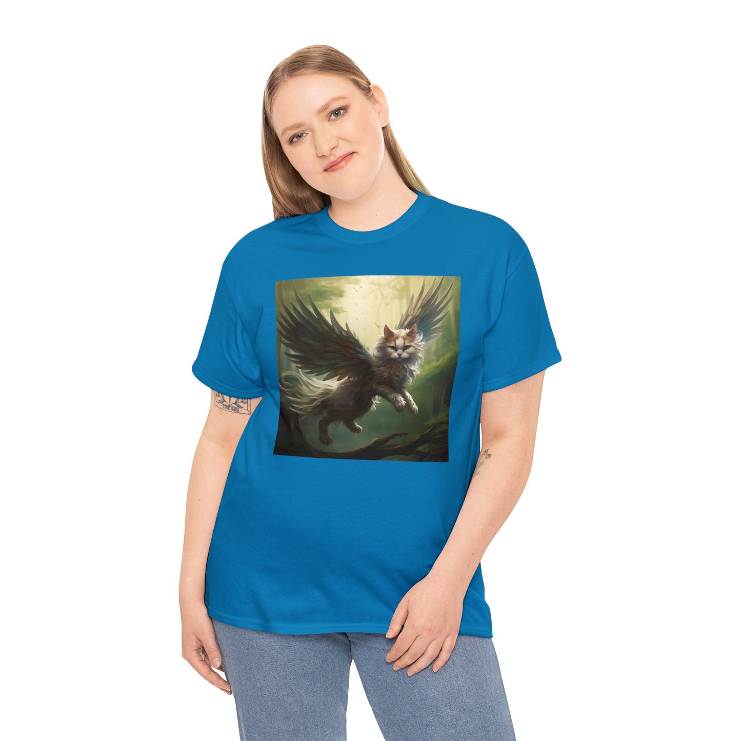 Fantasy Cat Unisex Heavy Cotton Tee