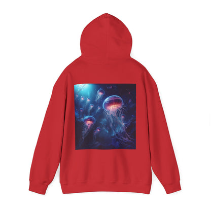 Jellyfish in Space Unisex Heavy Blend Hooded Sweatshirt