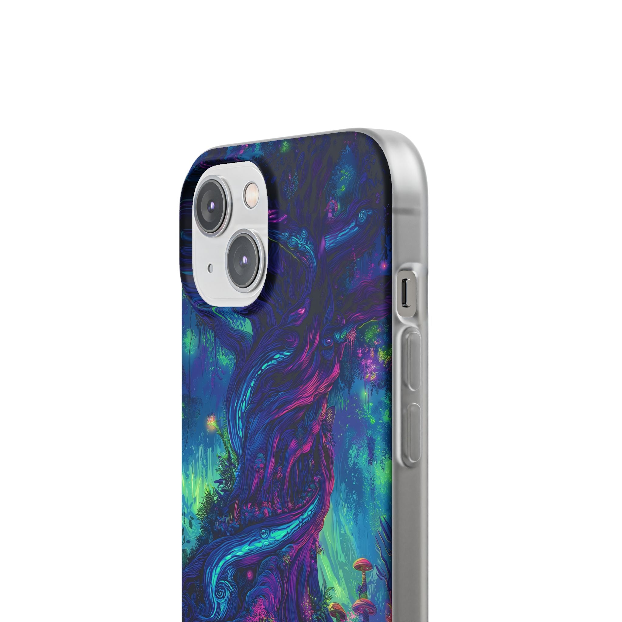 Psychedelic Tree Vibrant Fantasy Flexi Case - Enchanted Forest Design