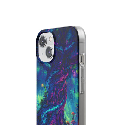 Psychedelic Tree Vibrant Fantasy Flexi Case - Enchanted Forest Design