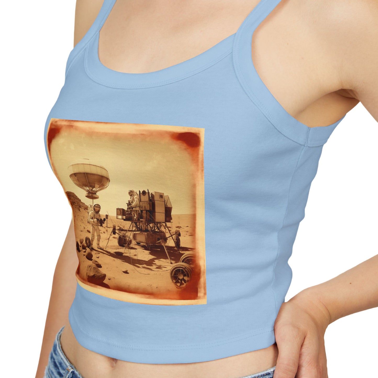 Martian Polaroid Women's Spaghetti Strap Tank Top