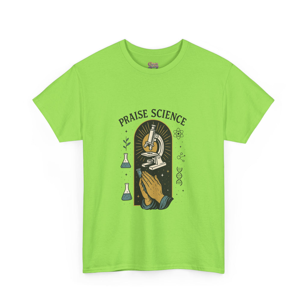 Praise Science Unisex Heavy Cotton Tee - Science Lover's T-Shirt for Educators and Students