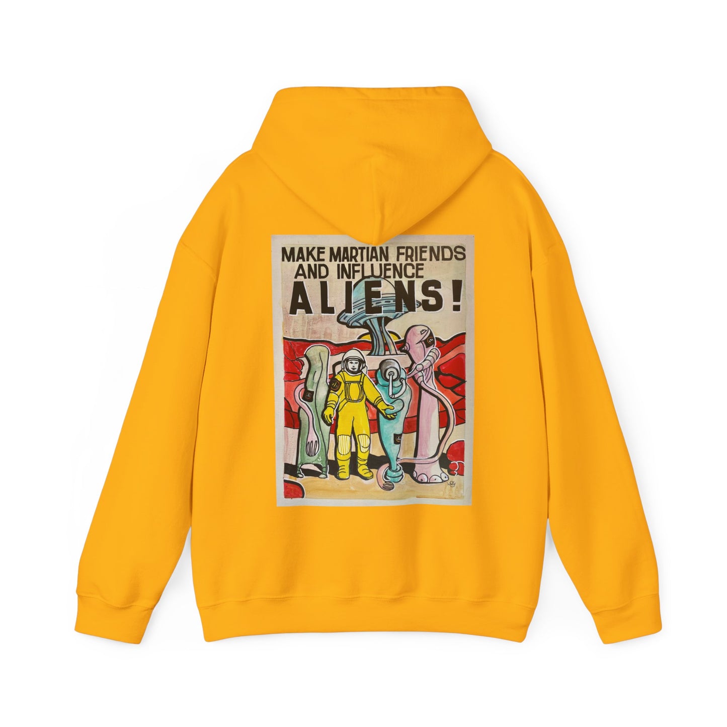 Mars Aliens Unisex Heavy Blend Hooded Sweatshirt