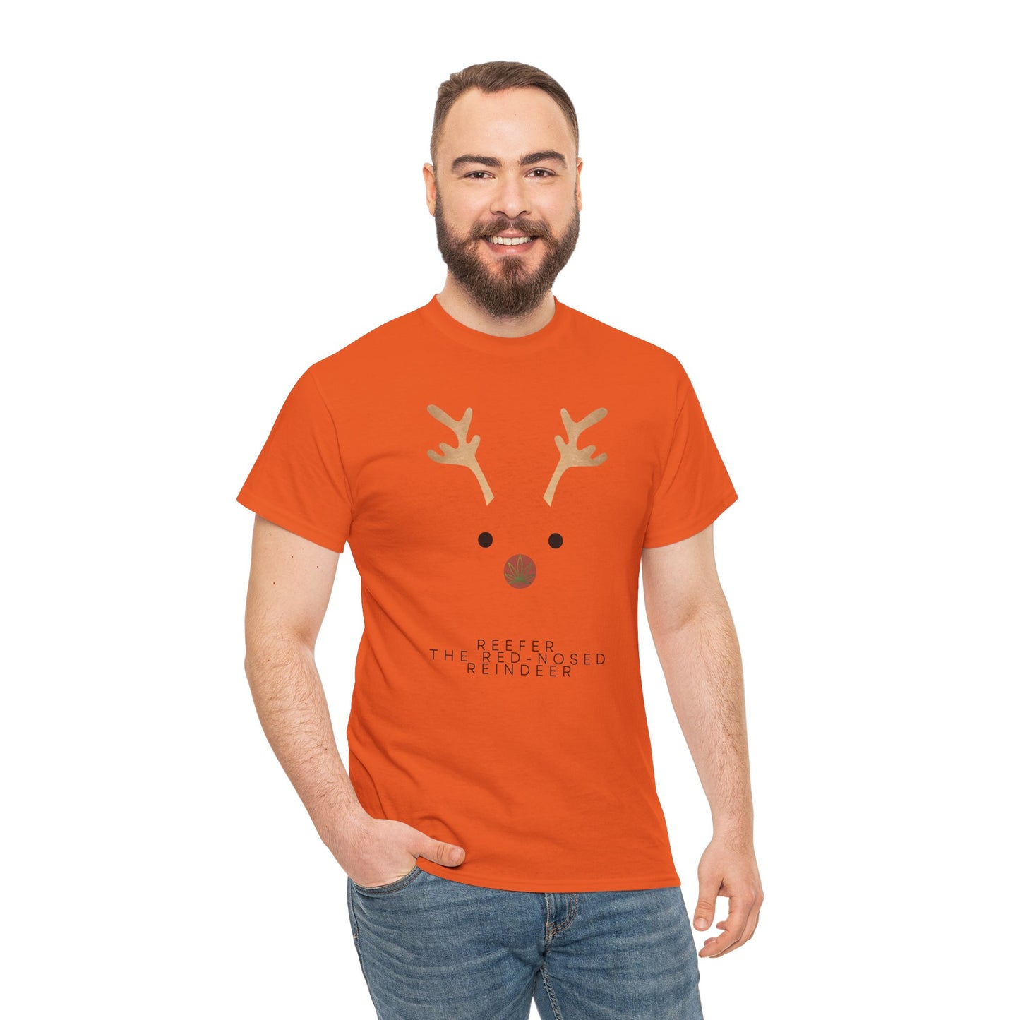 Reindeer Unisex Heavy Cotton Tee