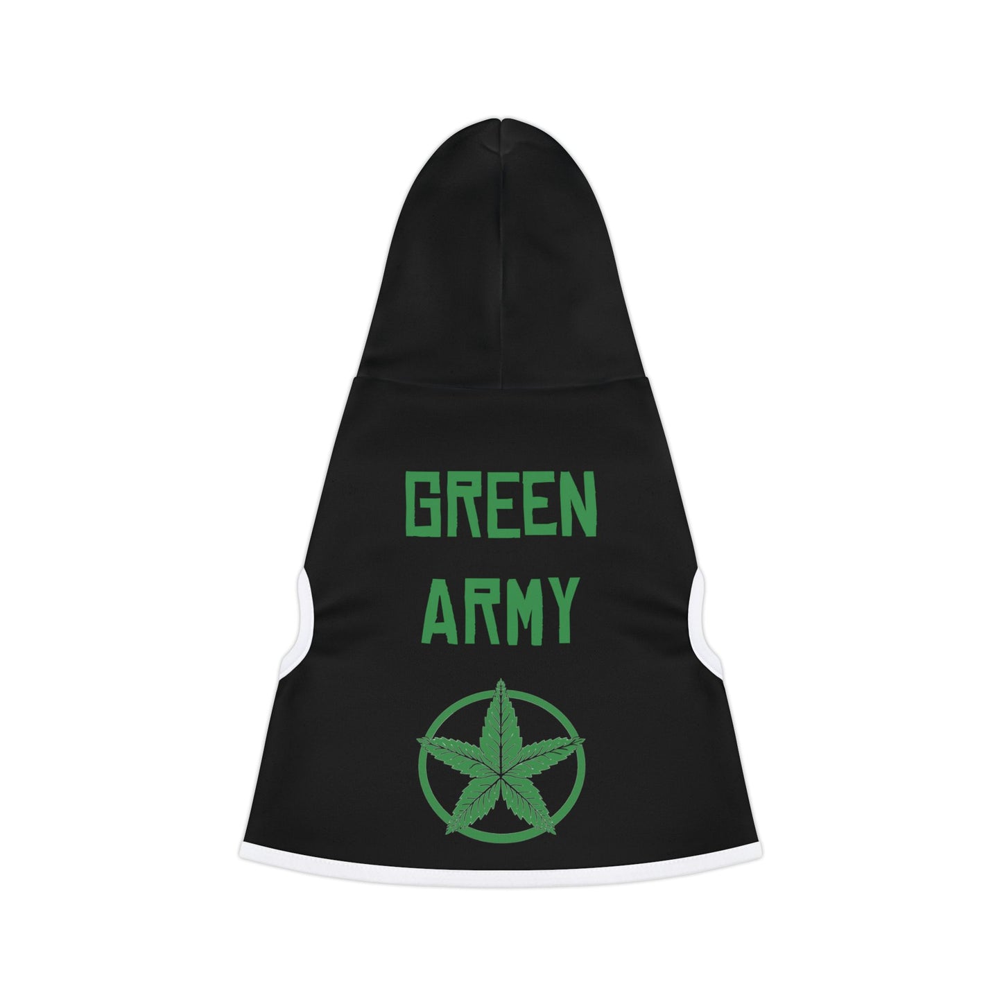 Green Army Dog Hoodie