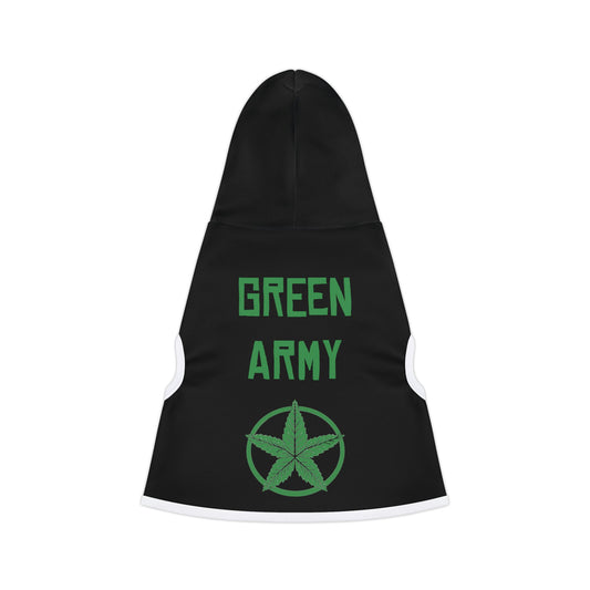 Green Army Dog Hoodie