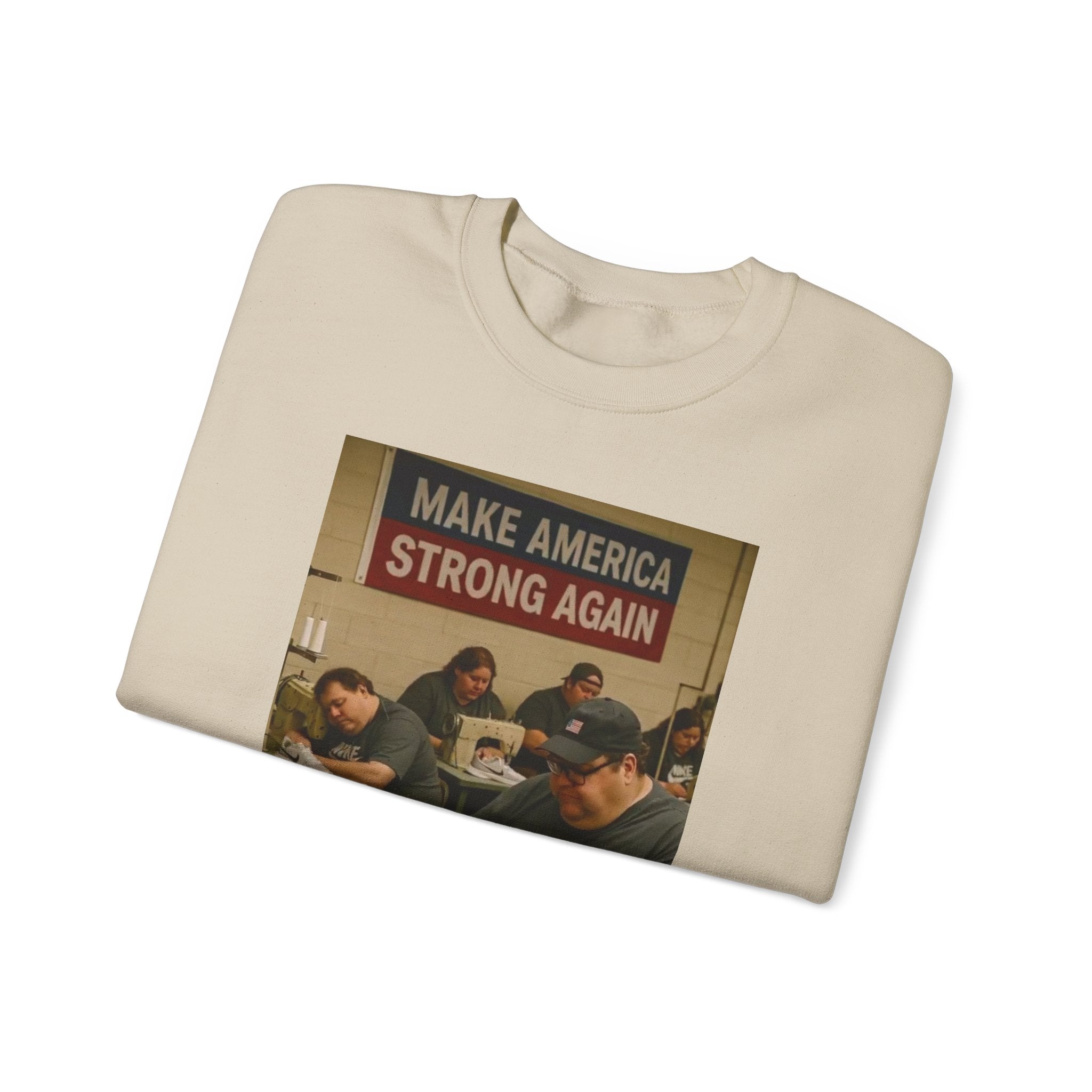 Unisex Heavy Blend Crewneck Sweatshirt - Make America Strong Again