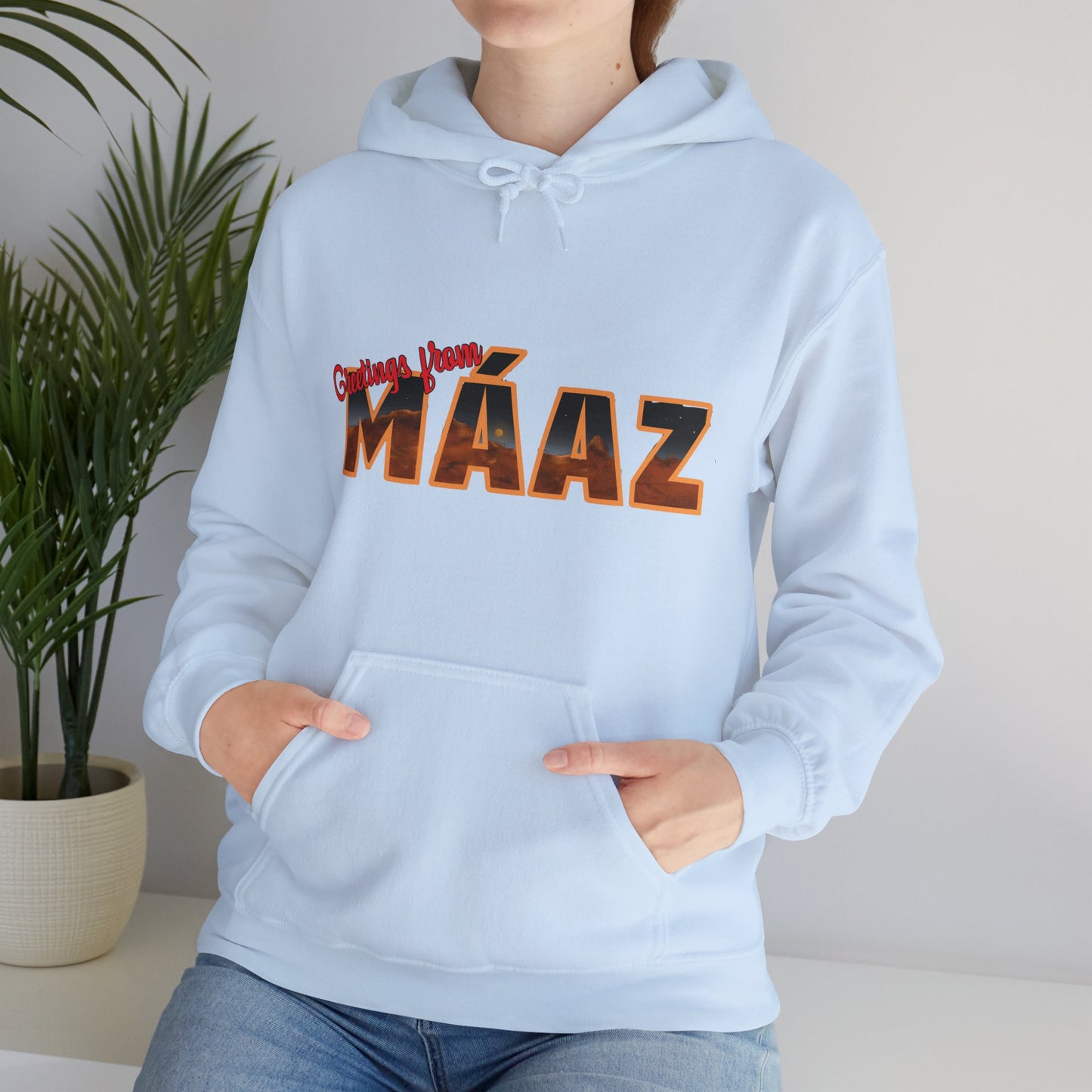 Greetings from Máaz Martians Unisex Heavy Blend Hooded Sweatshirt