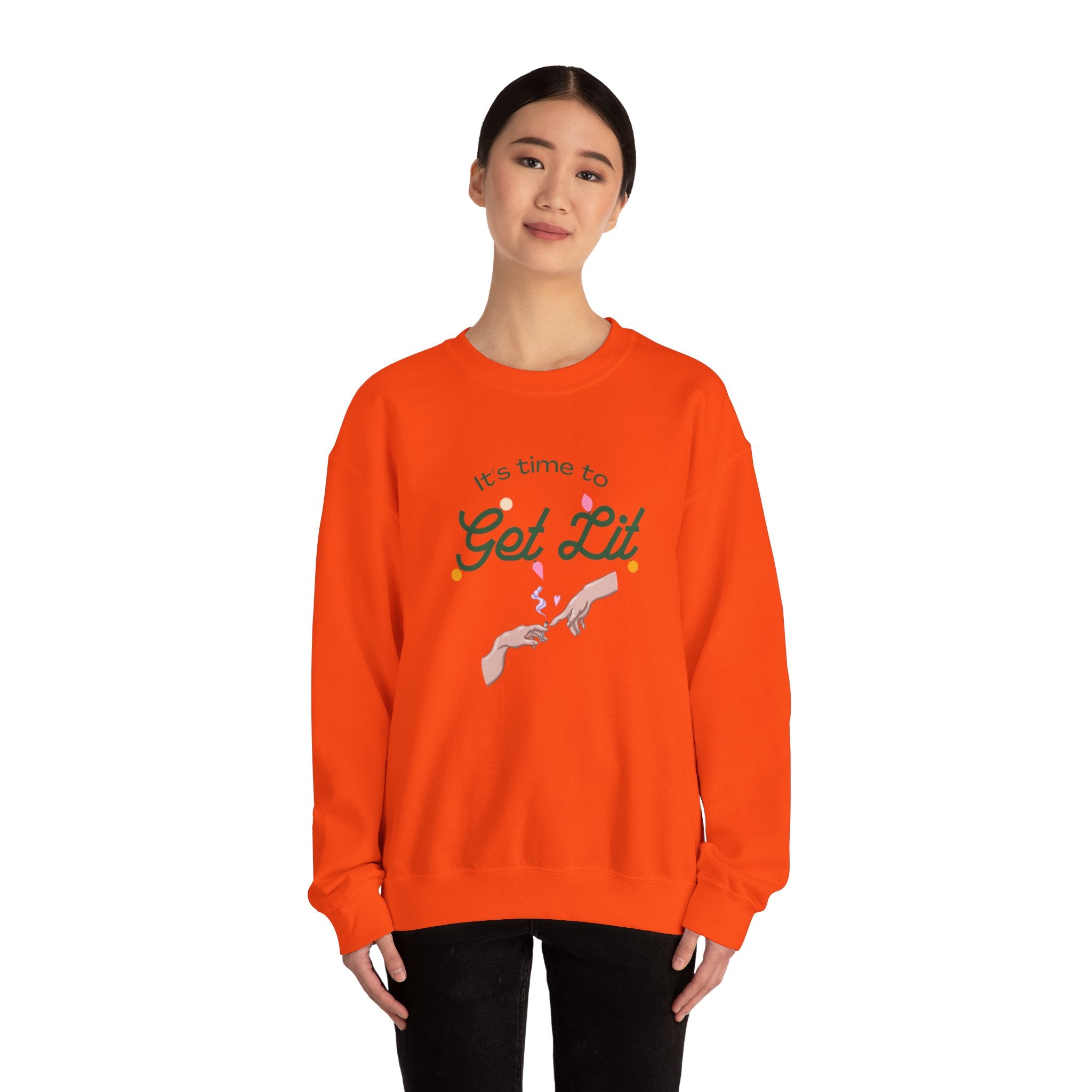 Get Lit Unisex Heavy Blend Crewneck Sweatshirt