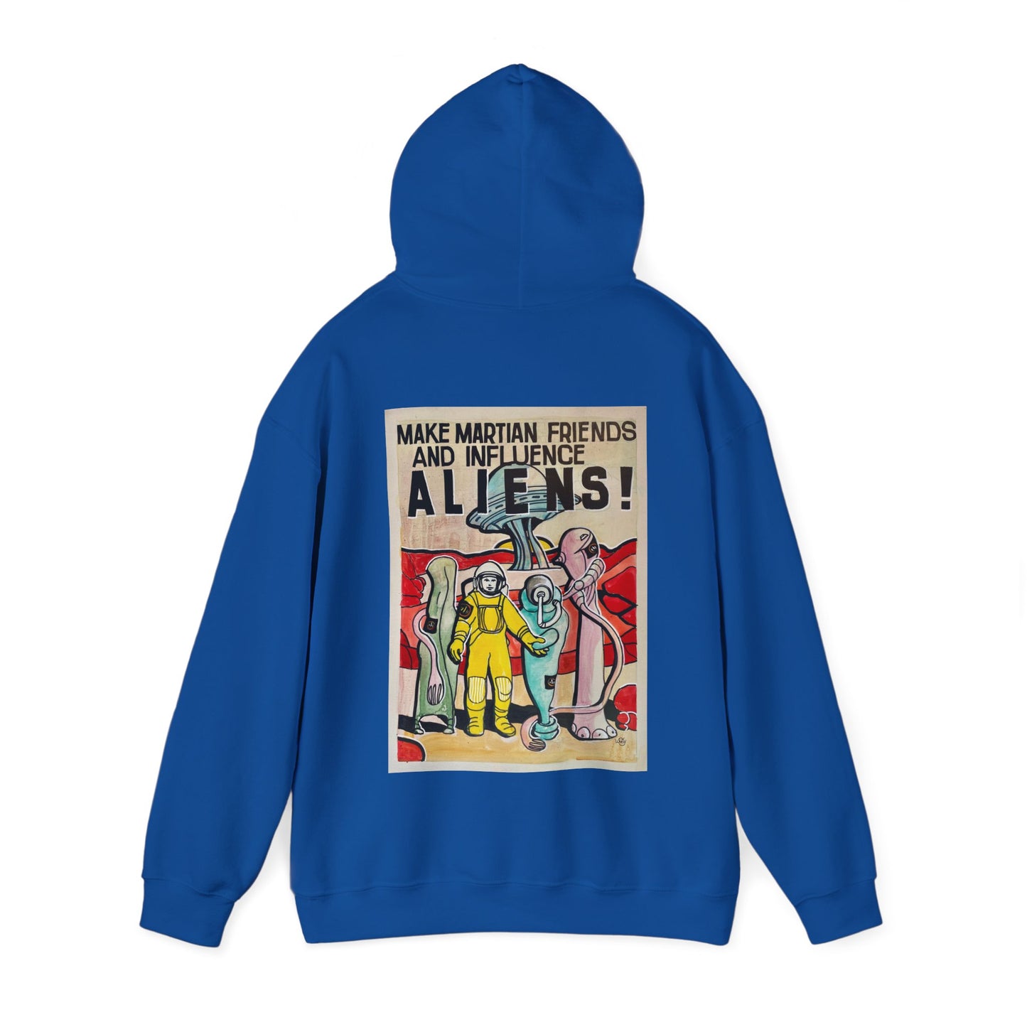 Mars Aliens Unisex Heavy Blend Hooded Sweatshirt