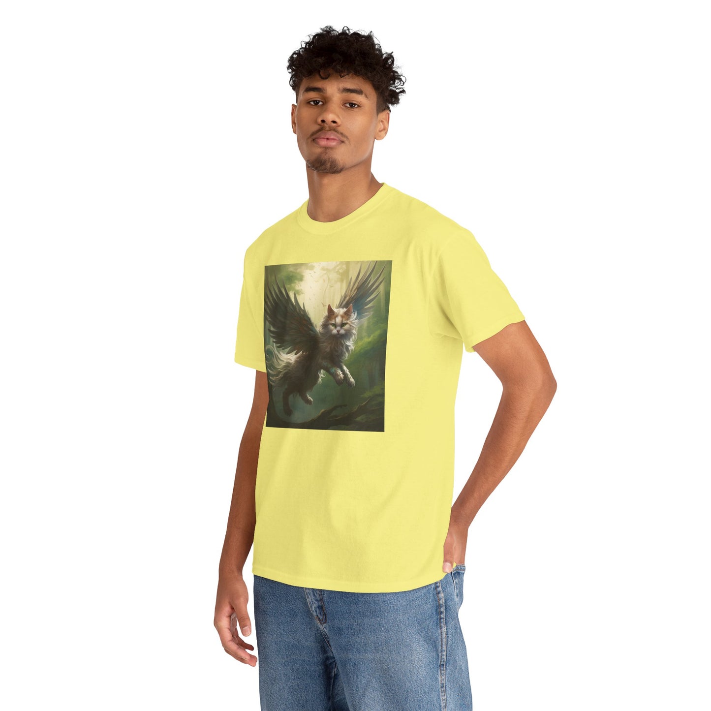 Fantasy Cat Unisex Heavy Cotton Tee