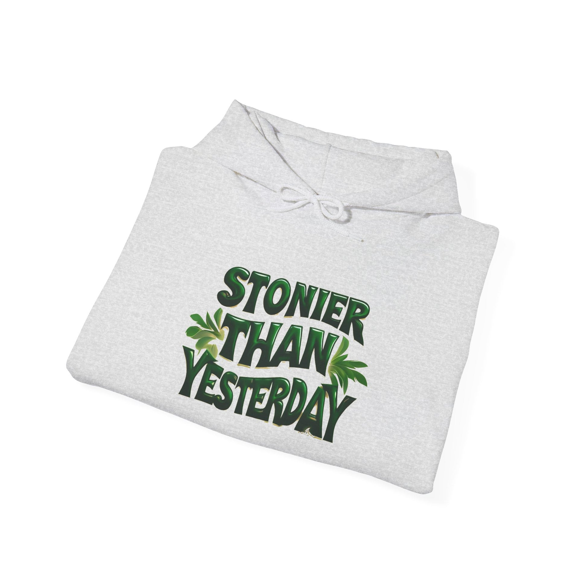 Stoner Vibes Unisex Hooded Sweatshirt - 'Stonier Than Yesterday'