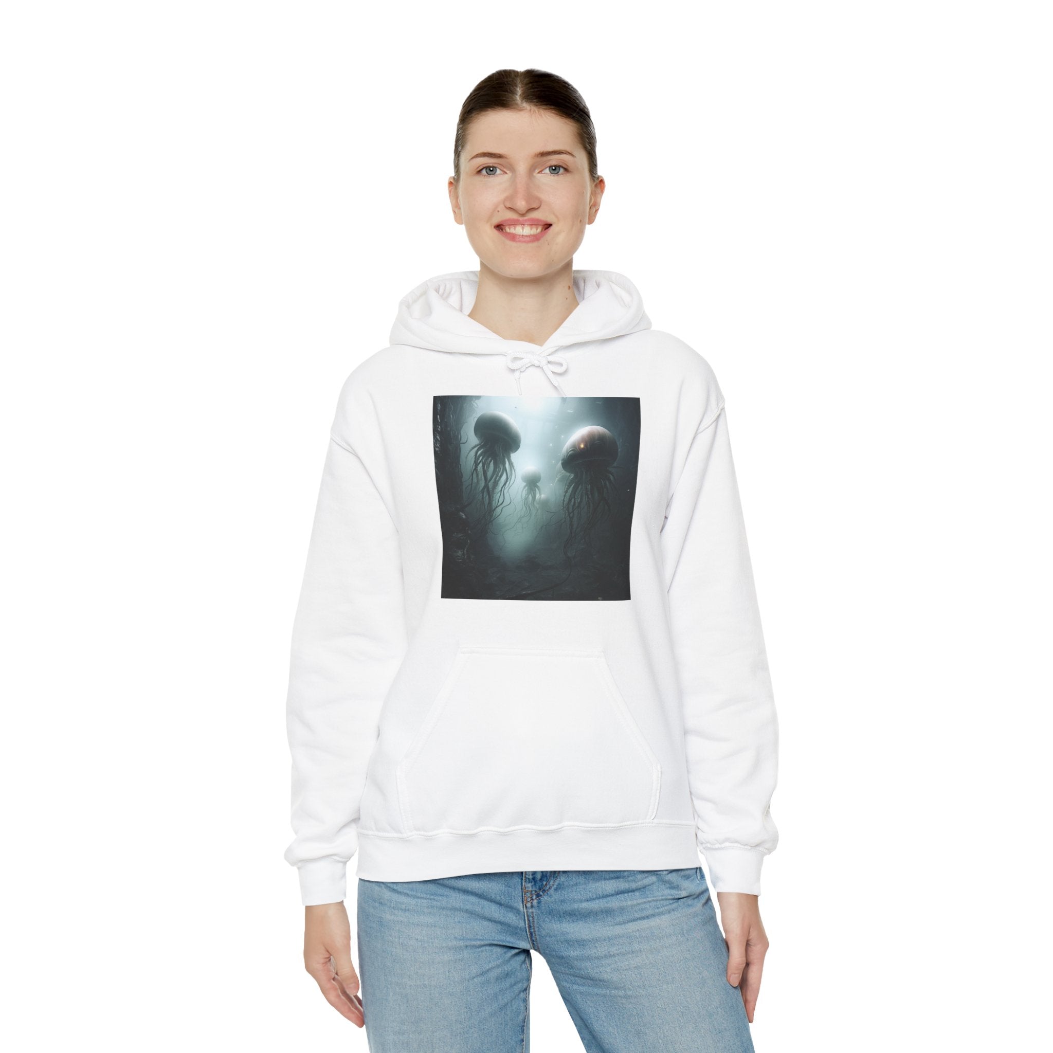 Alien Jellyfish Unisex Heavy Blend Hooded Sweatshirt
