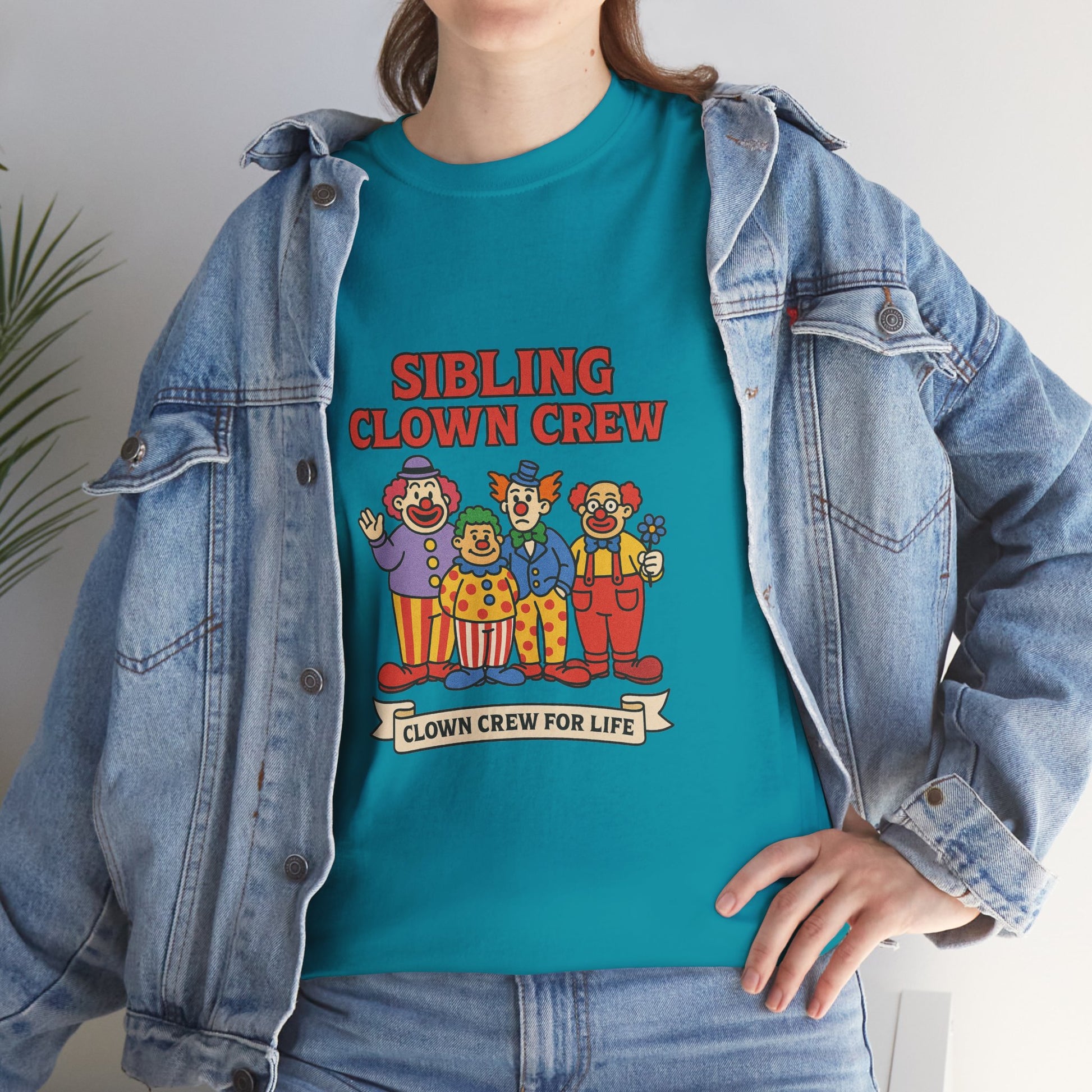 Clown Siblings Unisex Heavy Cotton Tee