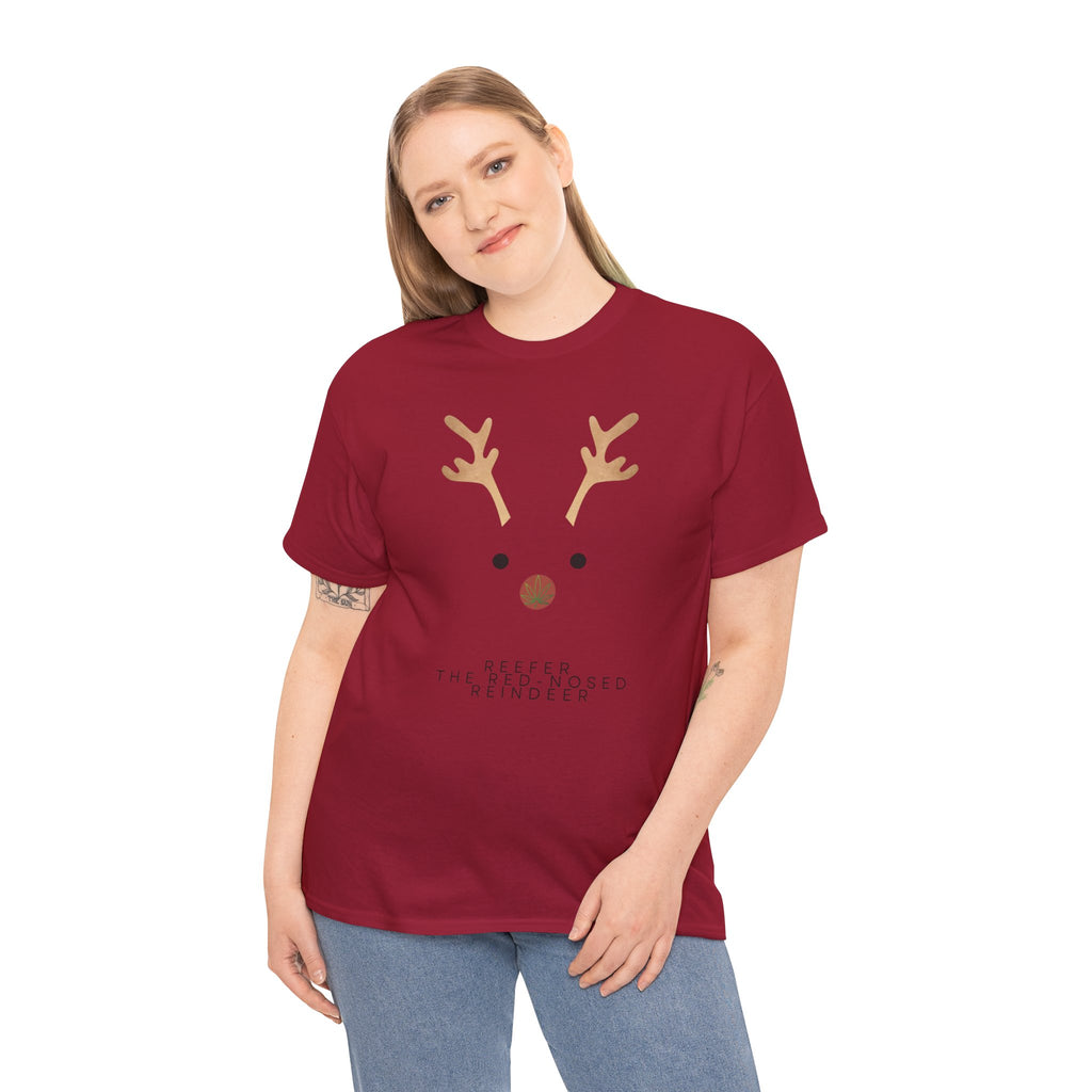 Reindeer Unisex Heavy Cotton Tee