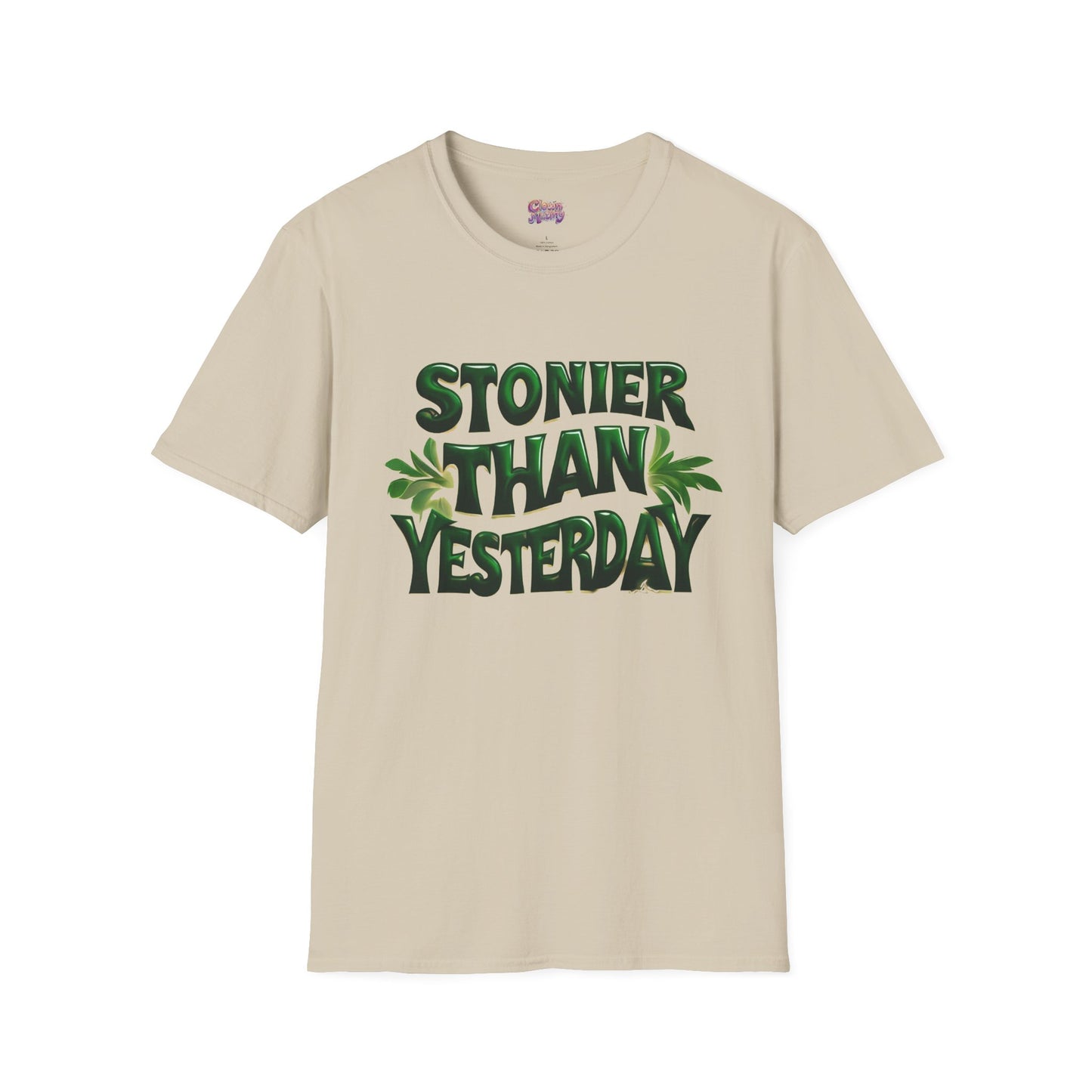 Stoner Vibes Unisex Softstyle T-Shirt - 'Stoner Than Yesterday' Graphic Tee