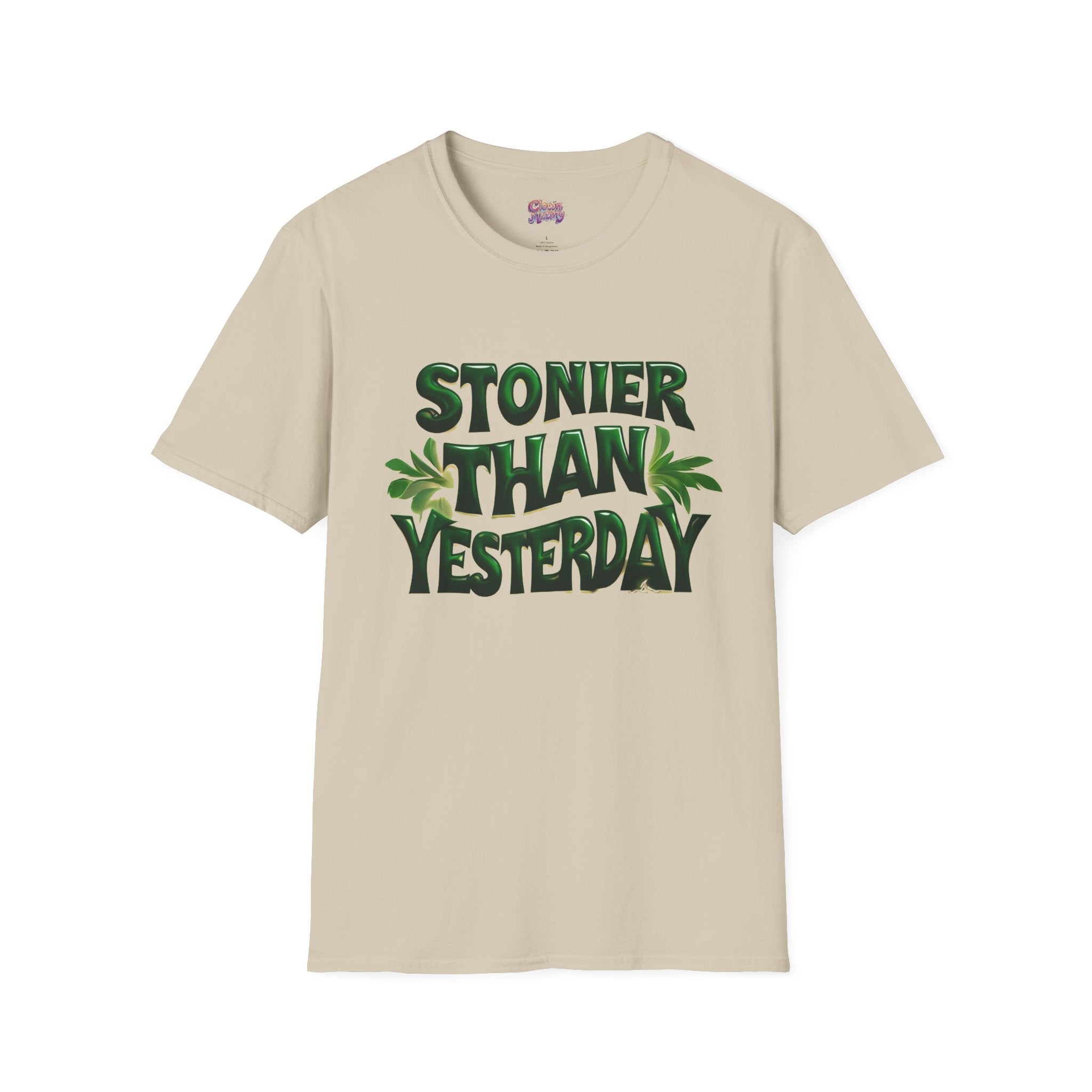 Stoner Vibes Unisex Softstyle T-Shirt - 'Stoner Than Yesterday' Graphic Tee