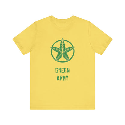 Green Army Star Unisex Jersey Short Sleeve Tee